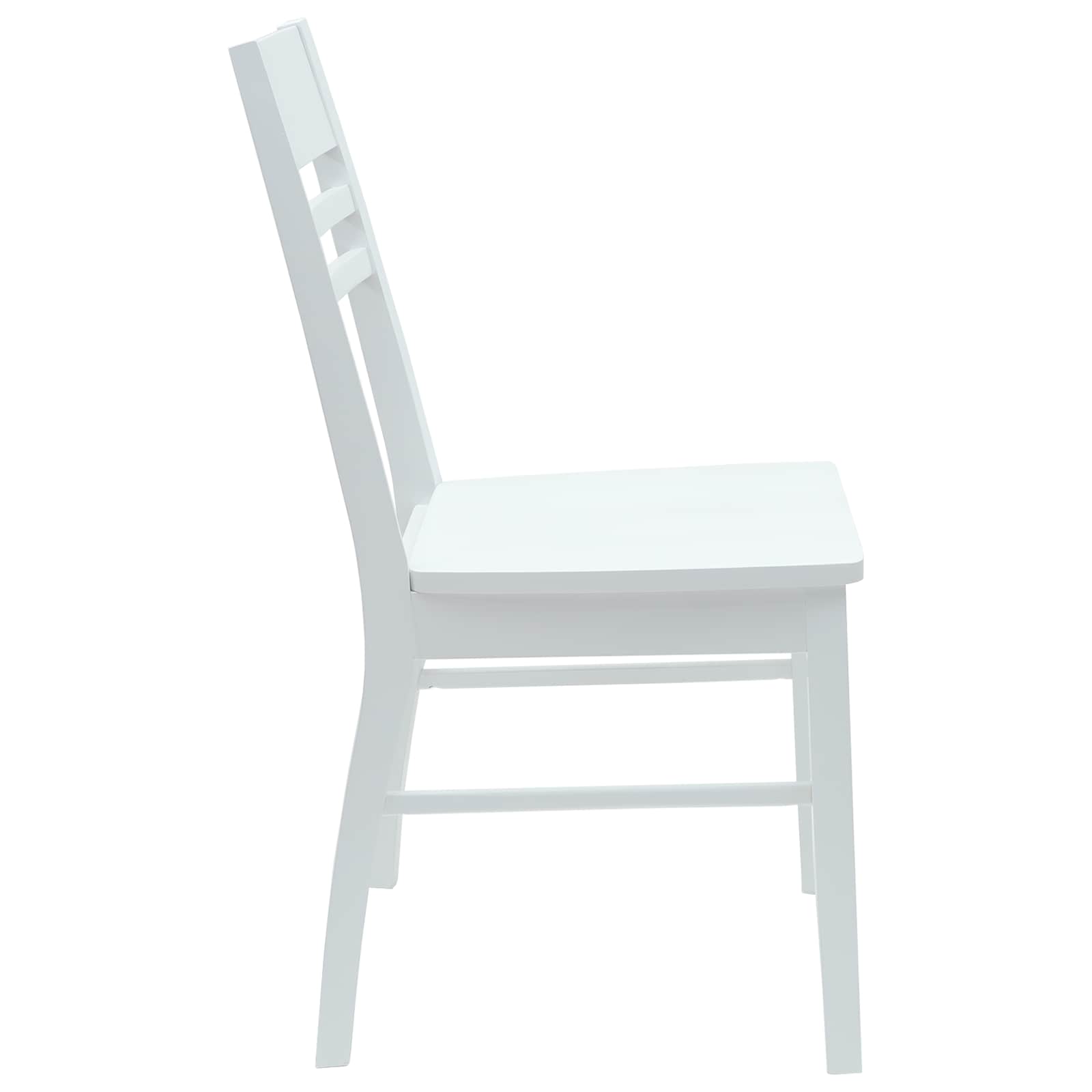 Trpezarijske stolice 2 pcs Bijelo 43 x 54 x 89 cm
