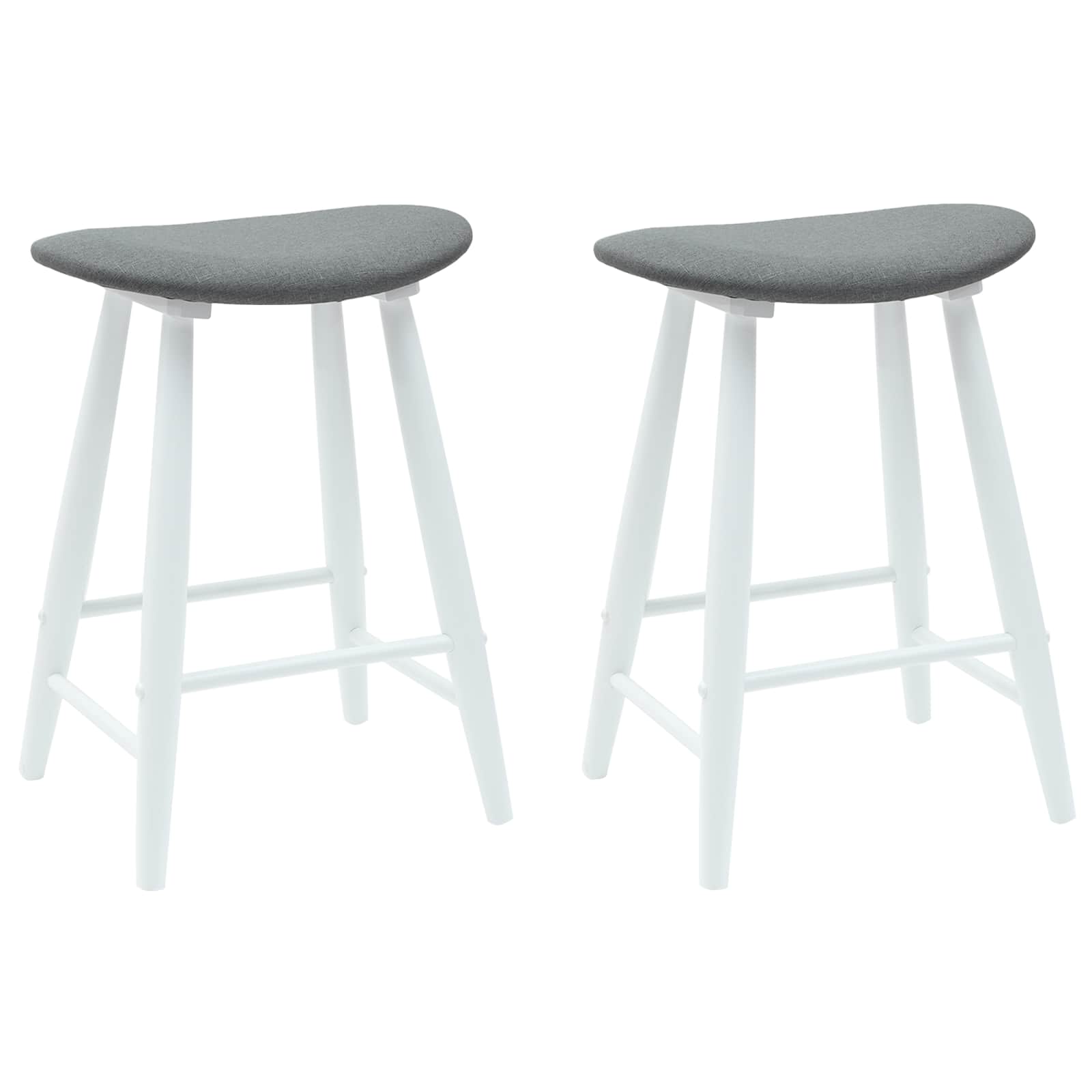 Trpezarijske stolice 2 pcs Bijelo 46 x 37 x 63 cm