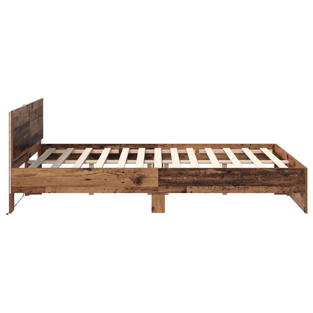 Krevetna konstrukcija Staro drvo 120 x 200 cm Konstruirano drvo