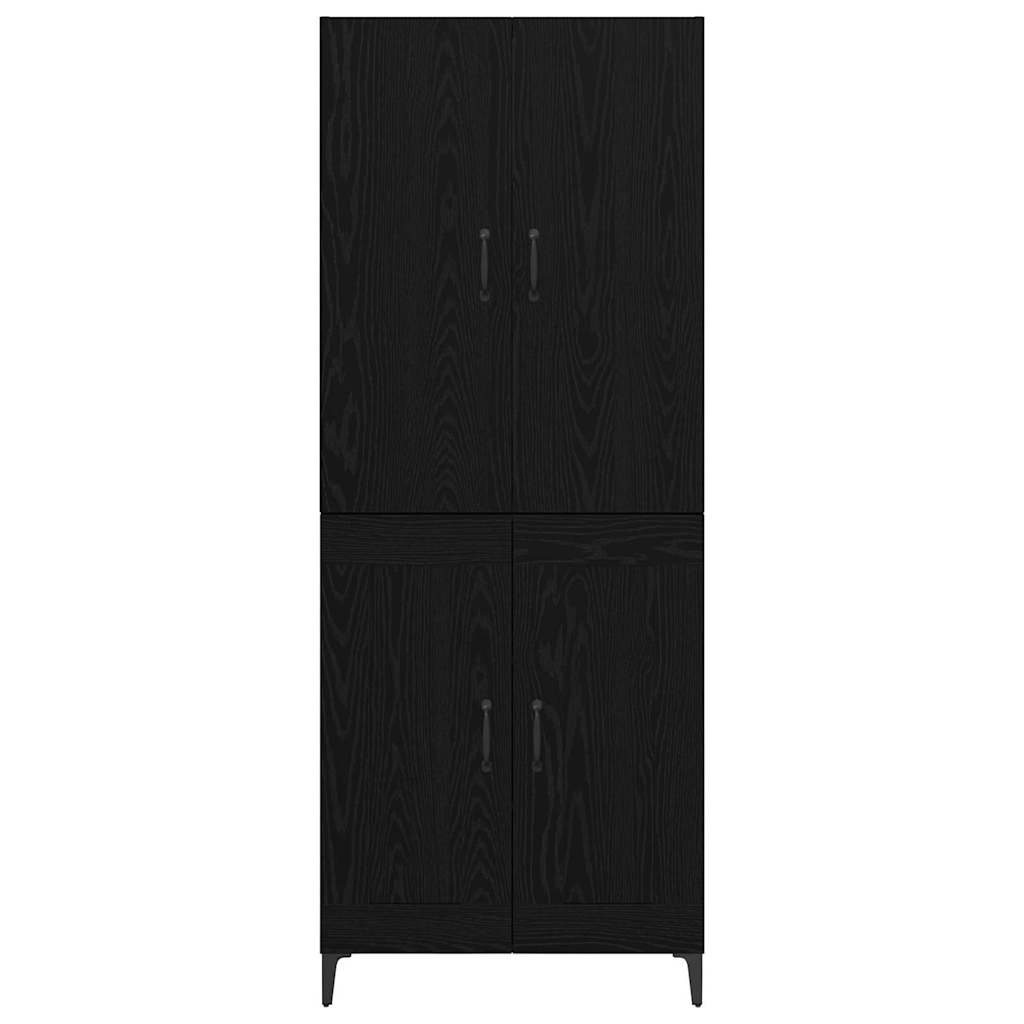 Highboard Crni hrast 69,5 x 34 x 180 cm Konstruirano drvo