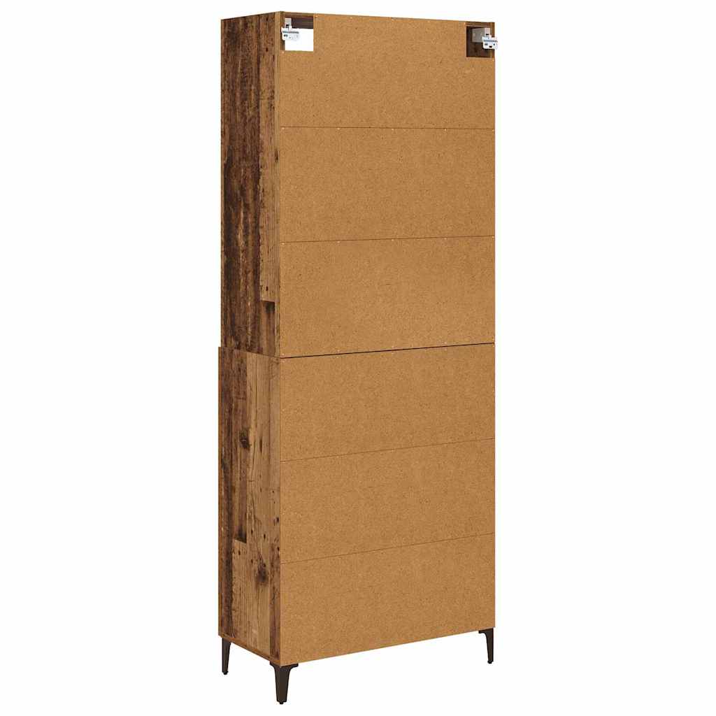 Highboard 2 pcs Staro drvo Konstruirano drvo