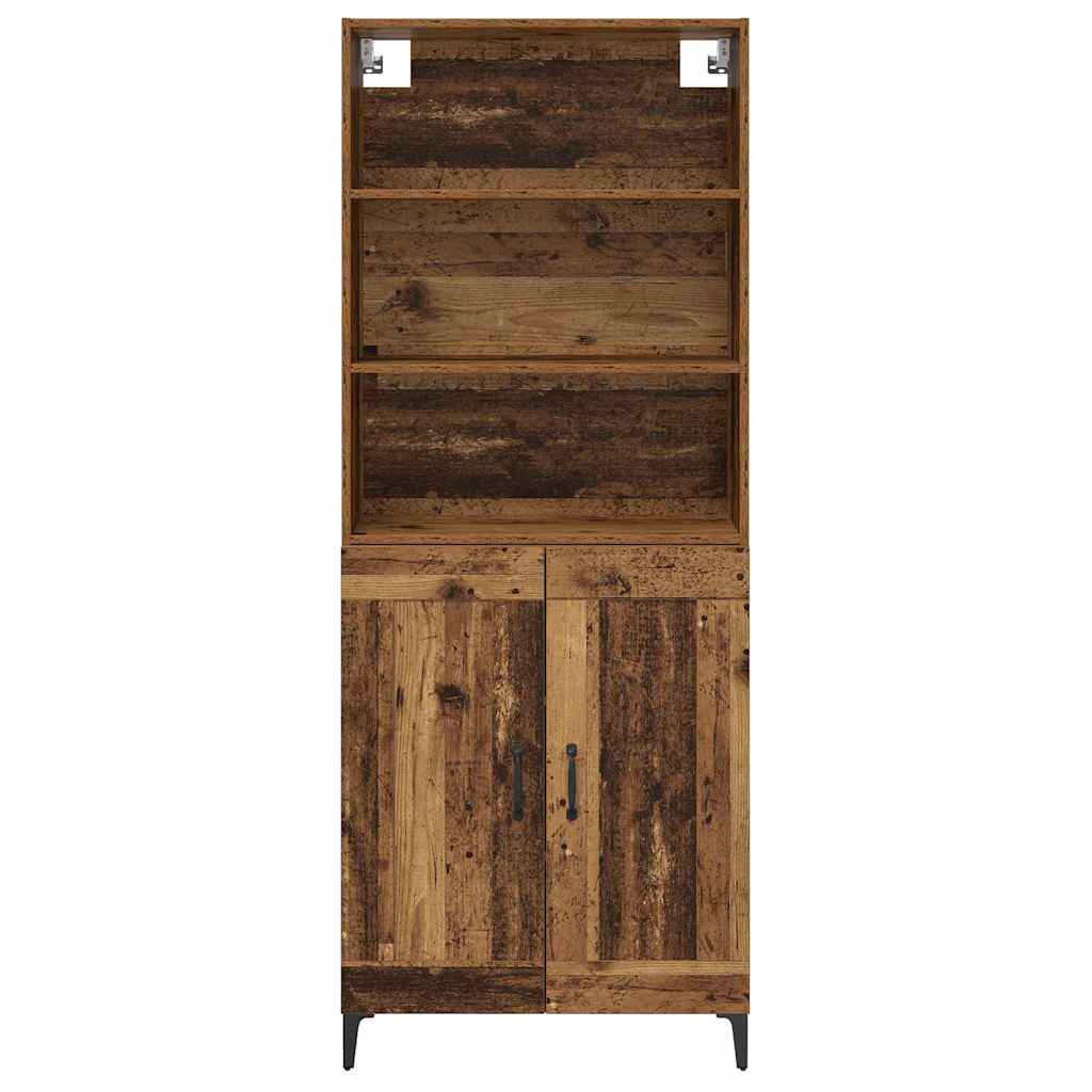 Highboard 2 pcs Staro drvo Konstruirano drvo