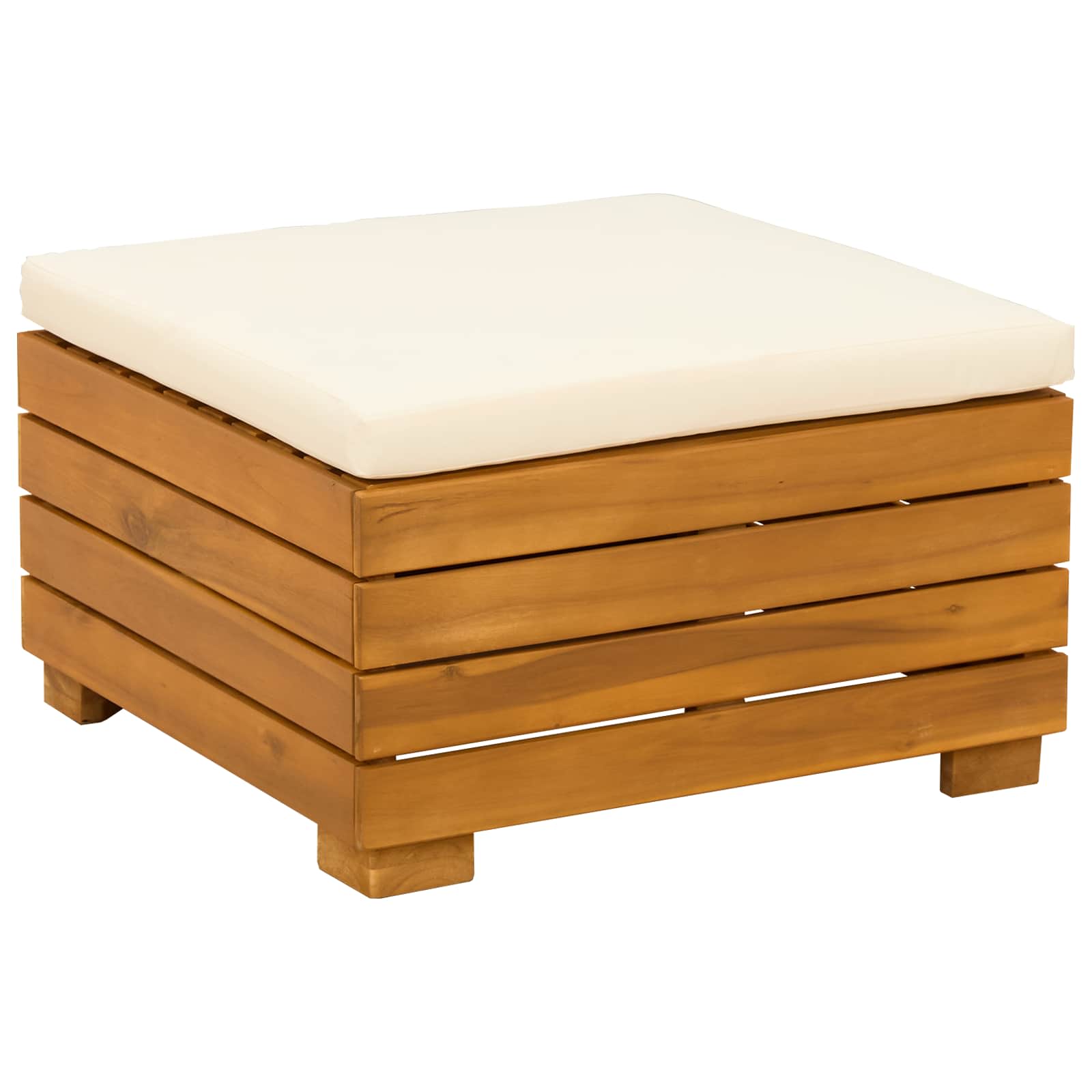 Set vanjskih sofa s jastukom 8 Komad Smeđa Čvrsto drvo akacije