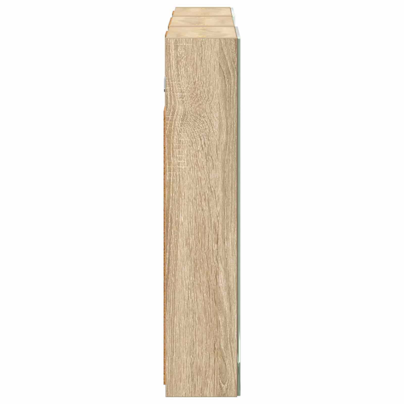 Set ormarića za kupaonicu S LED lampica 3 pcs 90 x 10,5 x 50 cm