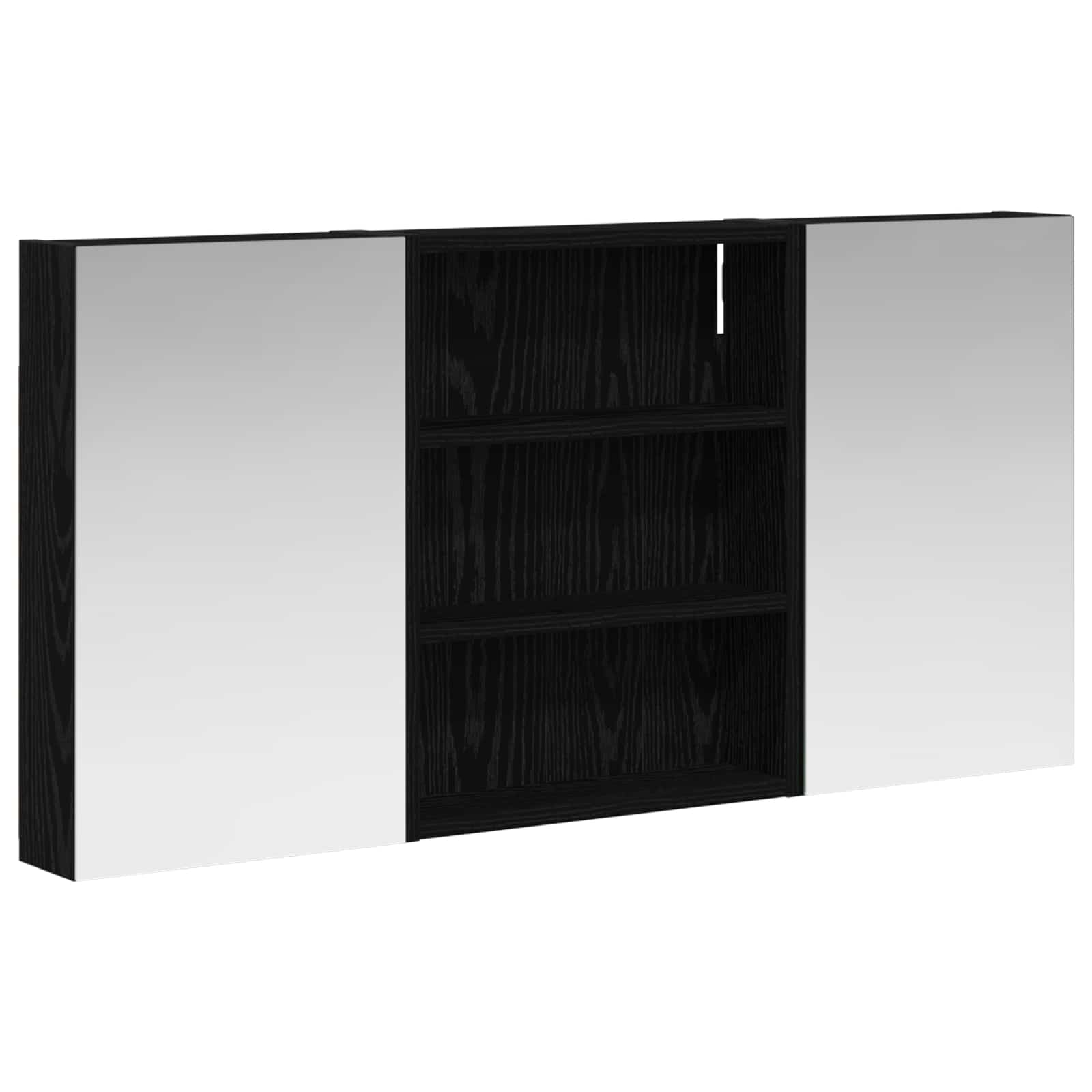 Set ormarića za kupaonicu s policom 3 pcs 100 x 10,5 x 50 cm