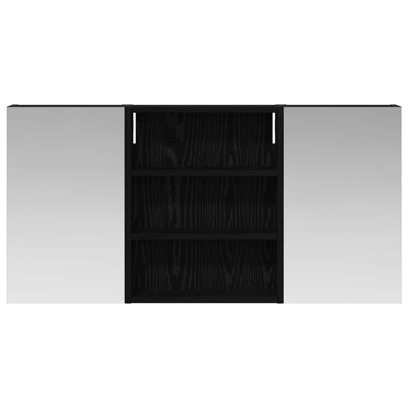 Set ormarića za kupaonicu s policom 3 pcs 100 x 10,5 x 50 cm