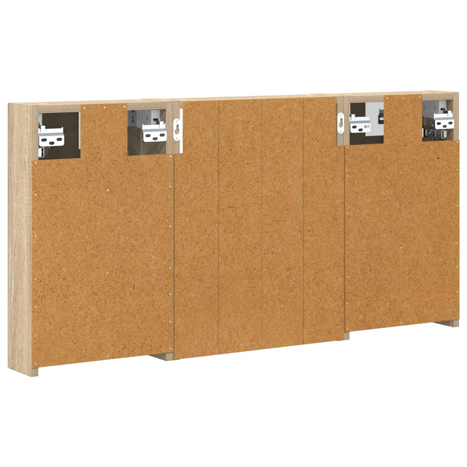Set ormarića za kupaonicu s policom 3 pcs 100 x 10,5 x 50 cm
