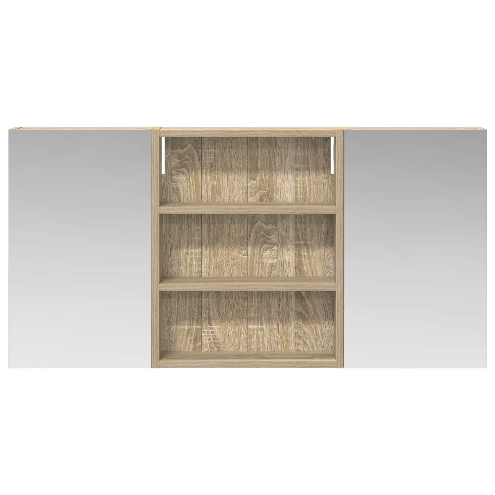 Set ormarića za kupaonicu s policom 3 pcs 100 x 10,5 x 50 cm