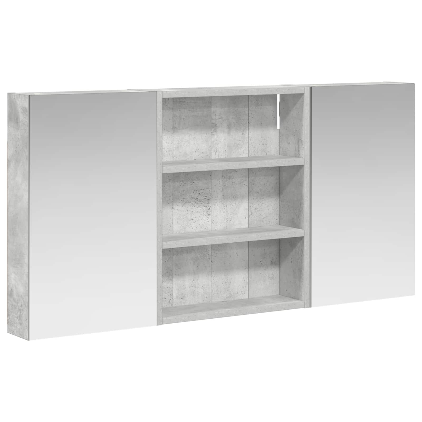 Set ormarića za kupaonicu s policom 3 pcs 100 x 10,5 x 50 cm