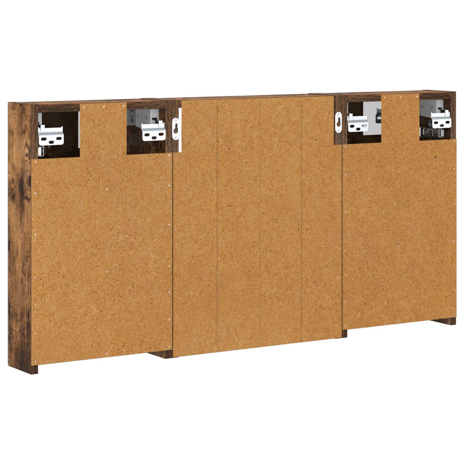 Set ormarića za kupaonicu s policom 3 pcs 100 x 10,5 x 50 cm