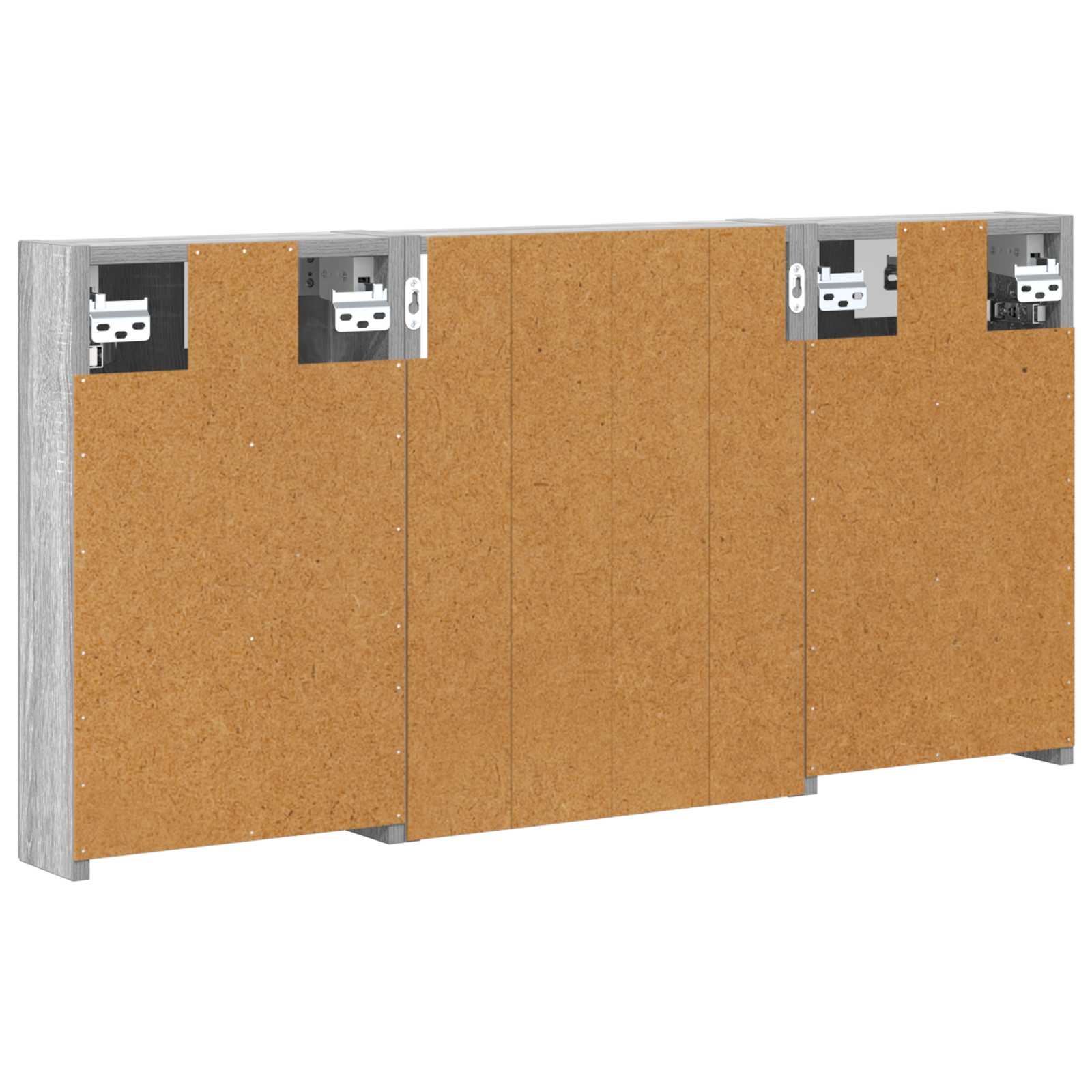 Set ormarića za kupaonicu s policom 3 pcs 100 x 10,5 x 50 cm