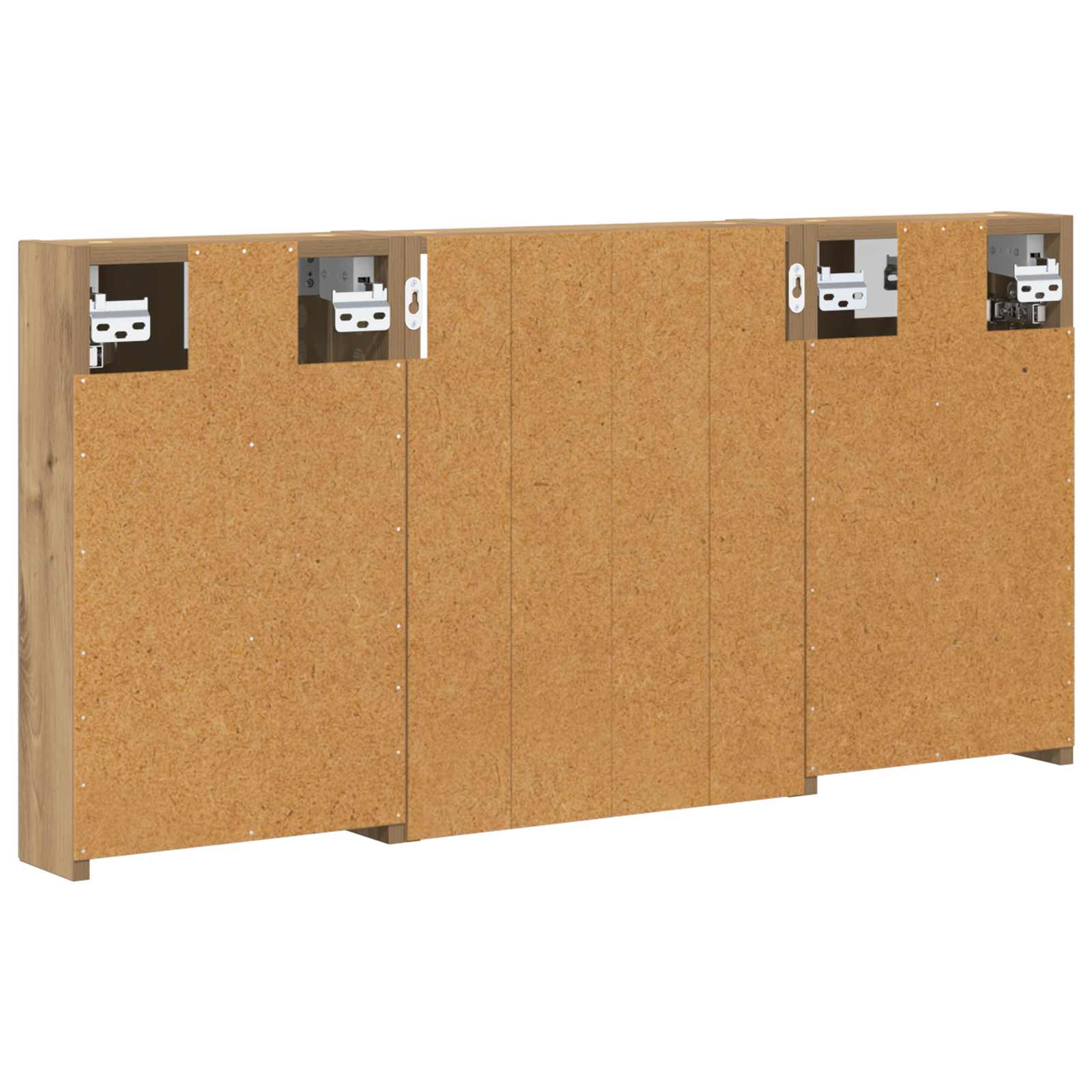 Set ormarića za kupaonicu s policom 3 pcs 100 x 10,5 x 50 cm