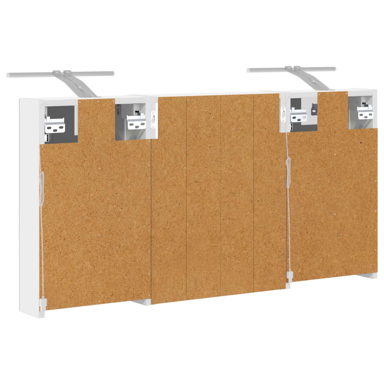 Set ormarića za kupaonicu s policom 3 pcs 100 x 10,5 x 50 cm