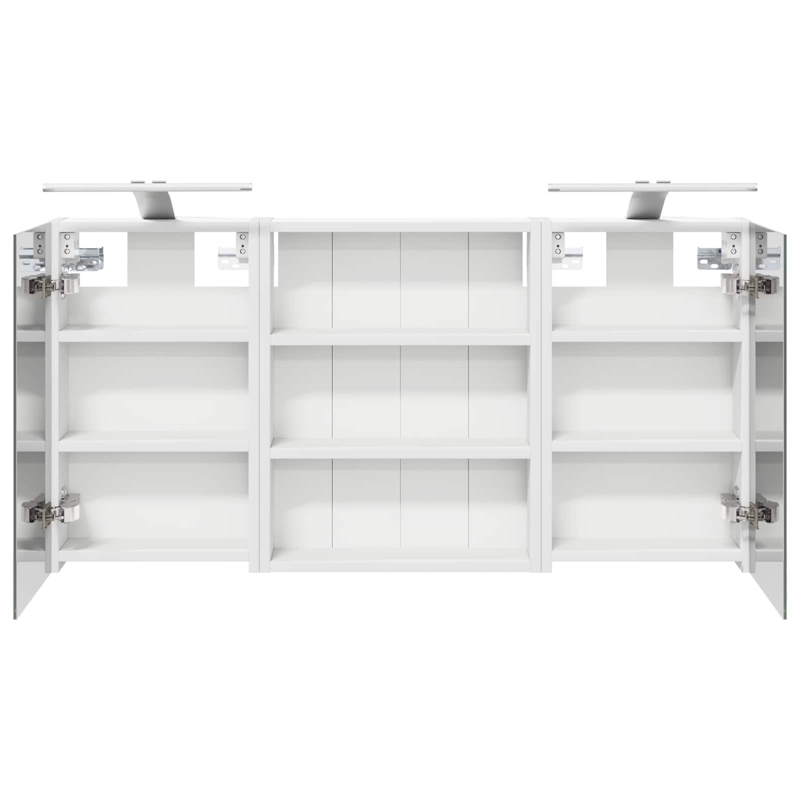 Set ormarića za kupaonicu s policom 3 pcs 100 x 10,5 x 50 cm