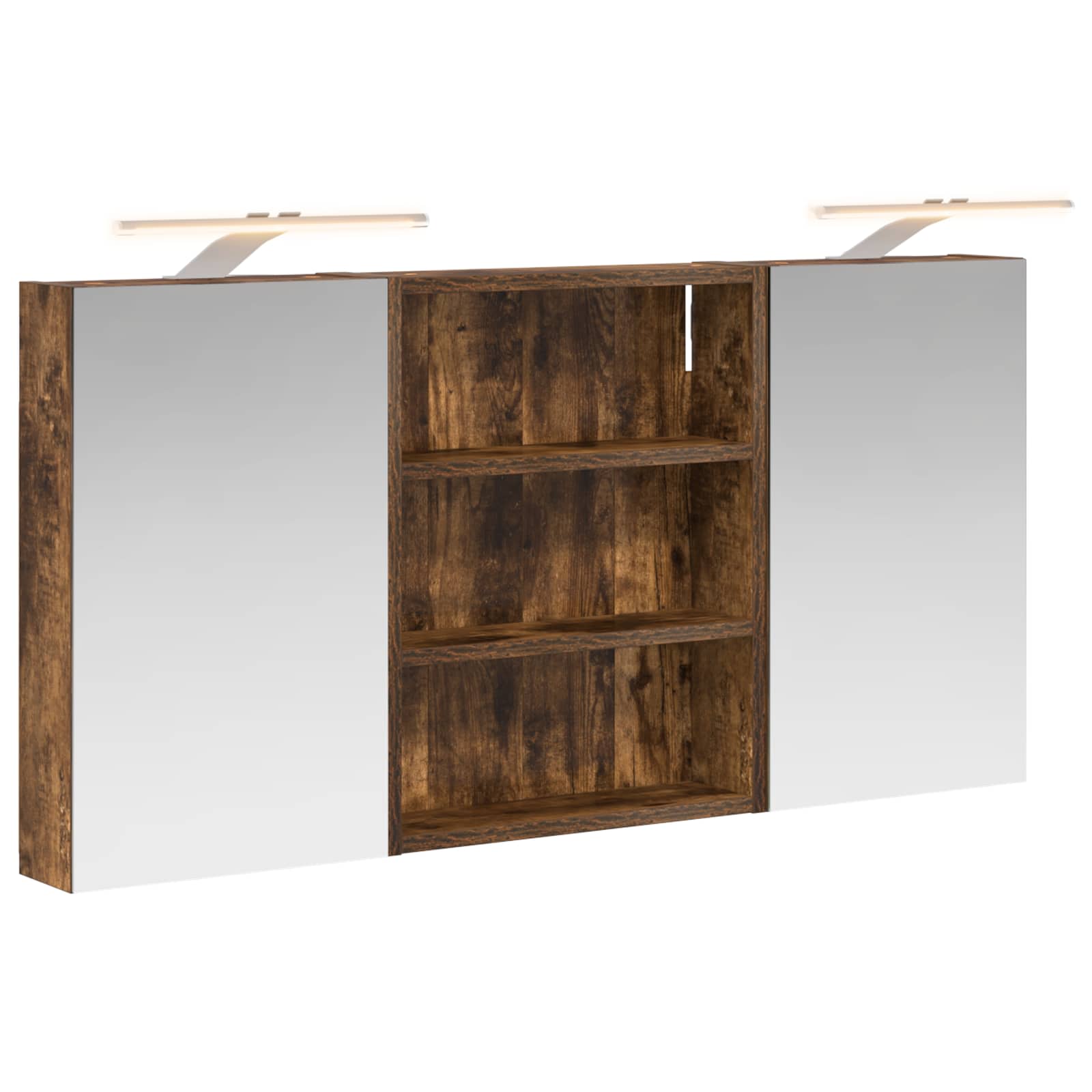 Set ormarića za kupaonicu s policom 3 pcs 100 x 10,5 x 50 cm