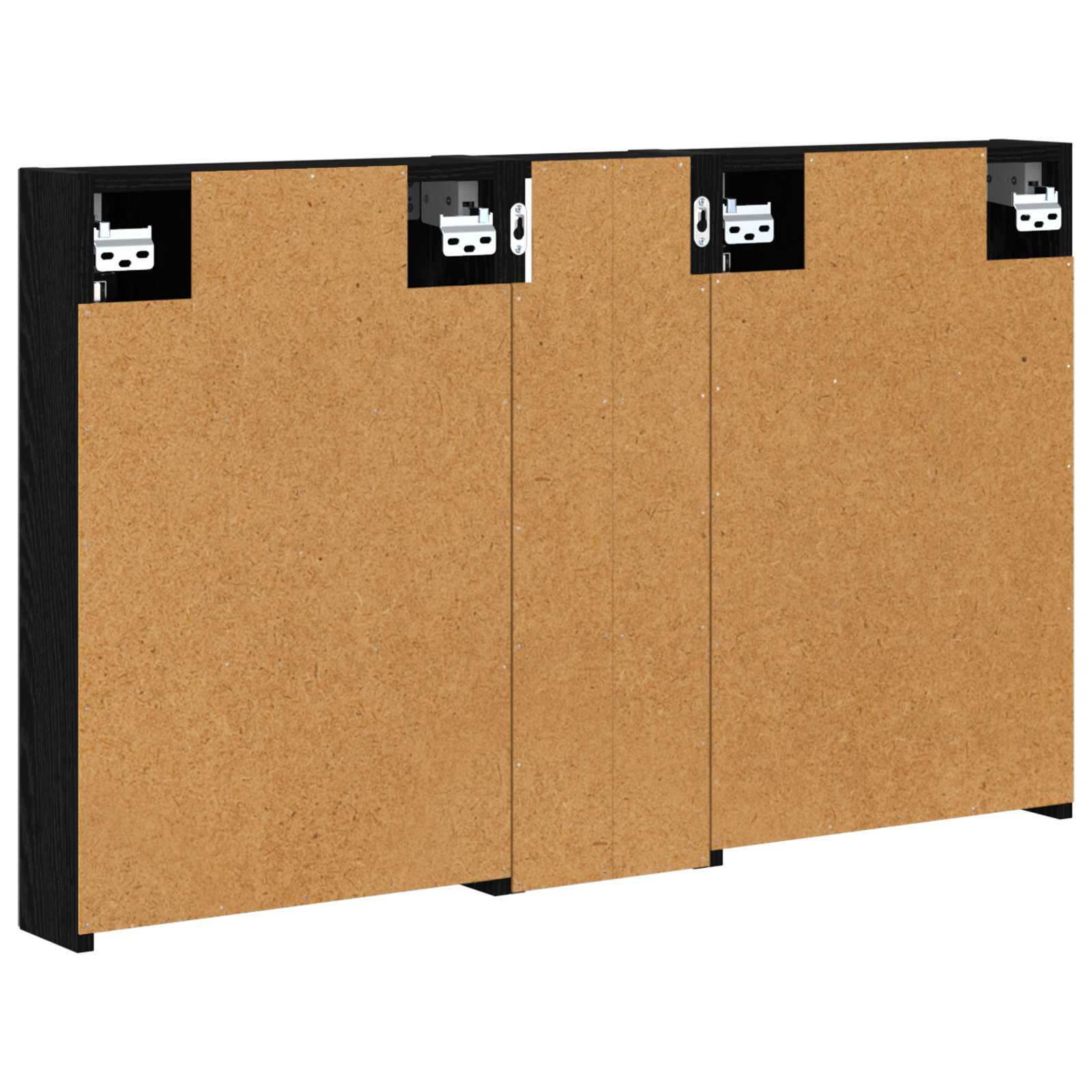 Set ormarića za kupaonicu s policom 3 pcs 100 x 10,5 x 60,5 cm
