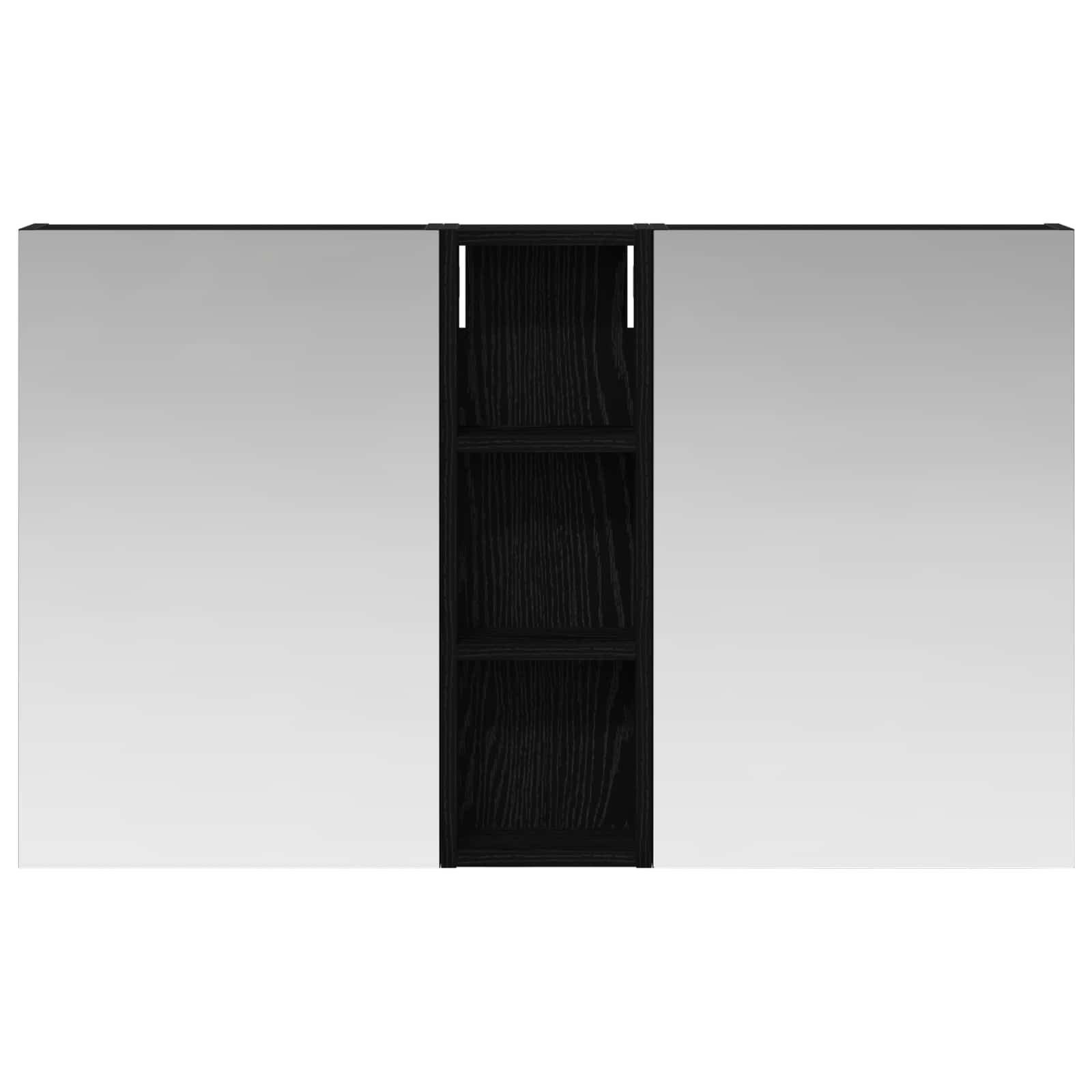 Set ormarića za kupaonicu s policom 3 pcs 100 x 10,5 x 60,5 cm