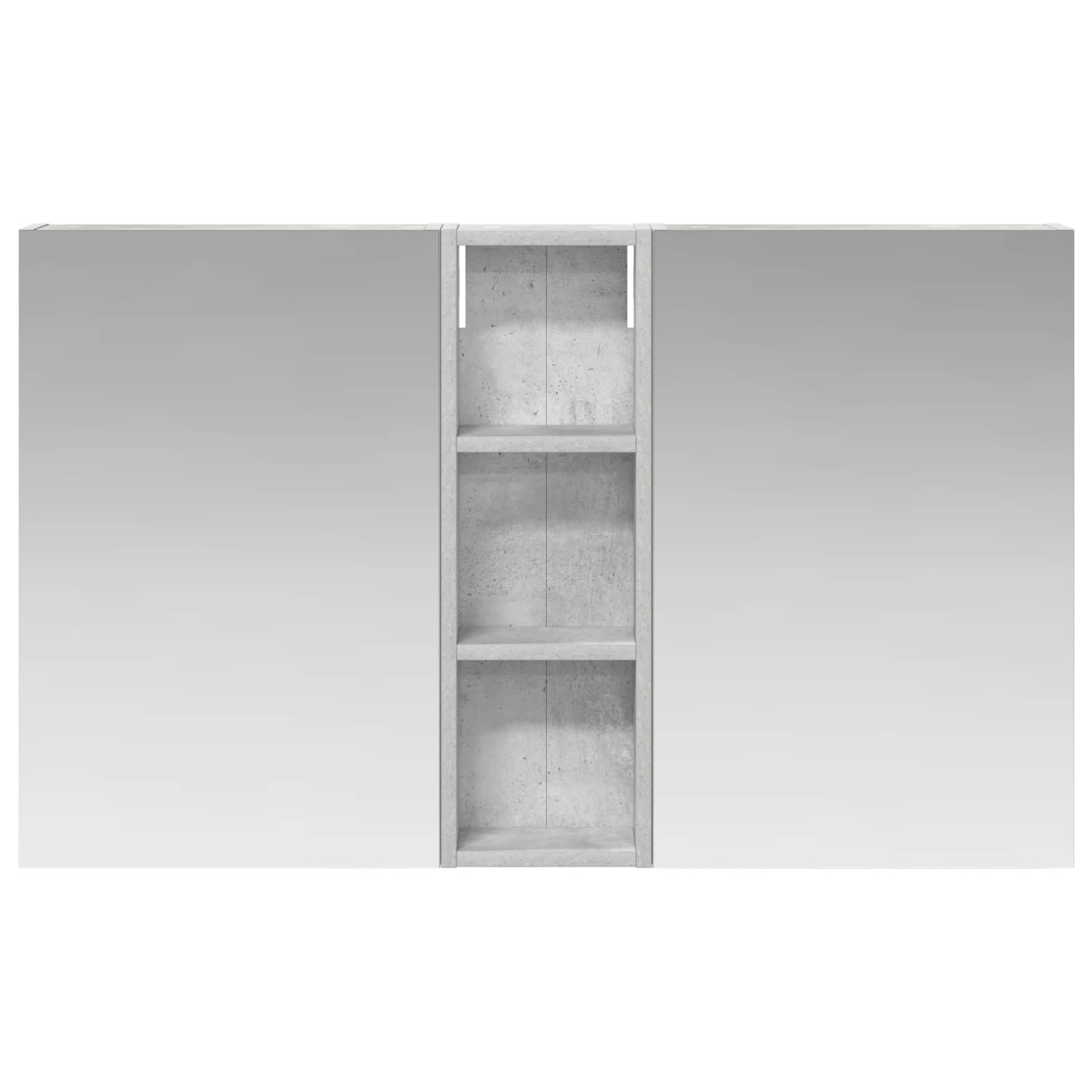 Set ormarića za kupaonicu s policom 3 pcs 100 x 10,5 x 60,5 cm