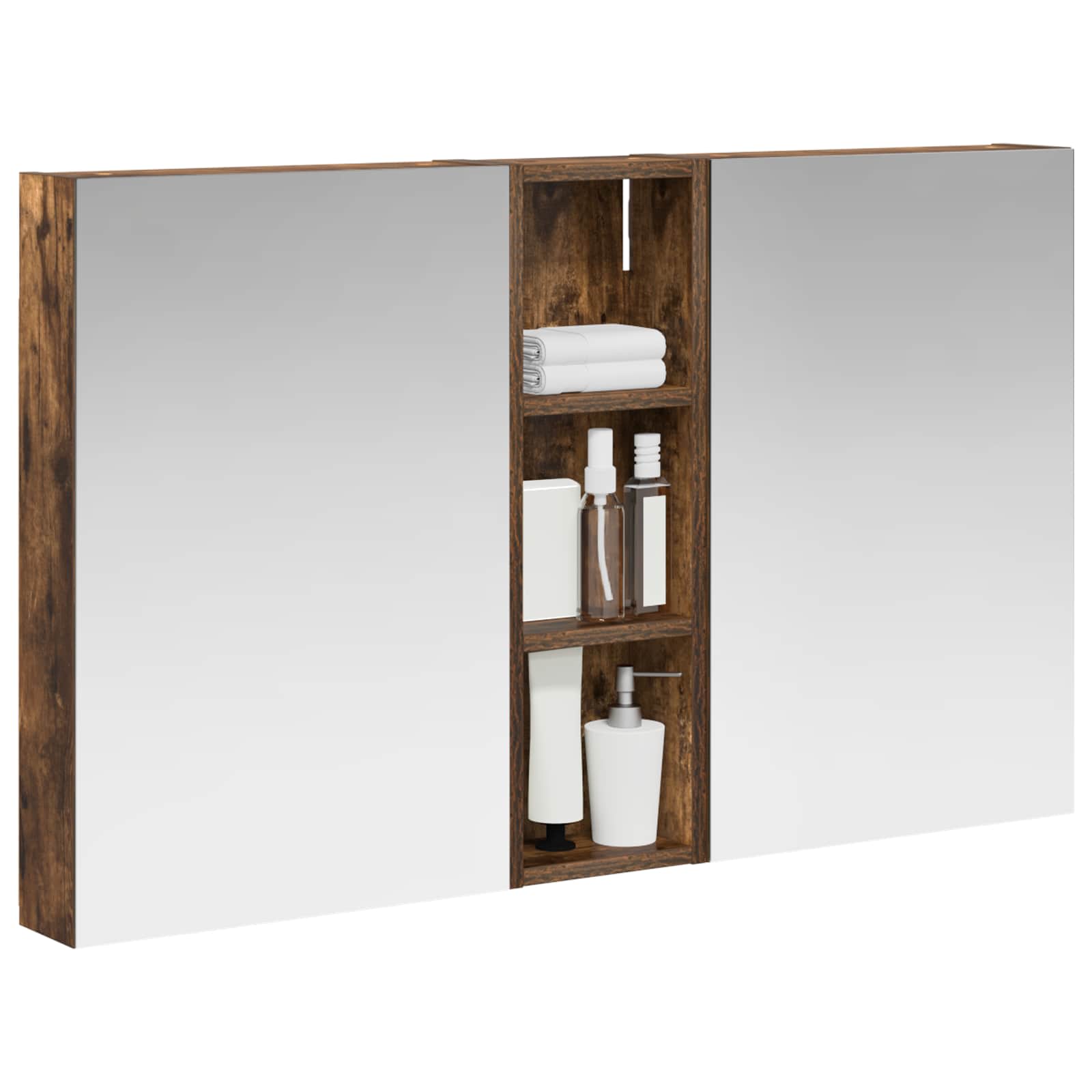 Set ormarića za kupaonicu s policom 3 pcs 100 x 10,5 x 60,5 cm