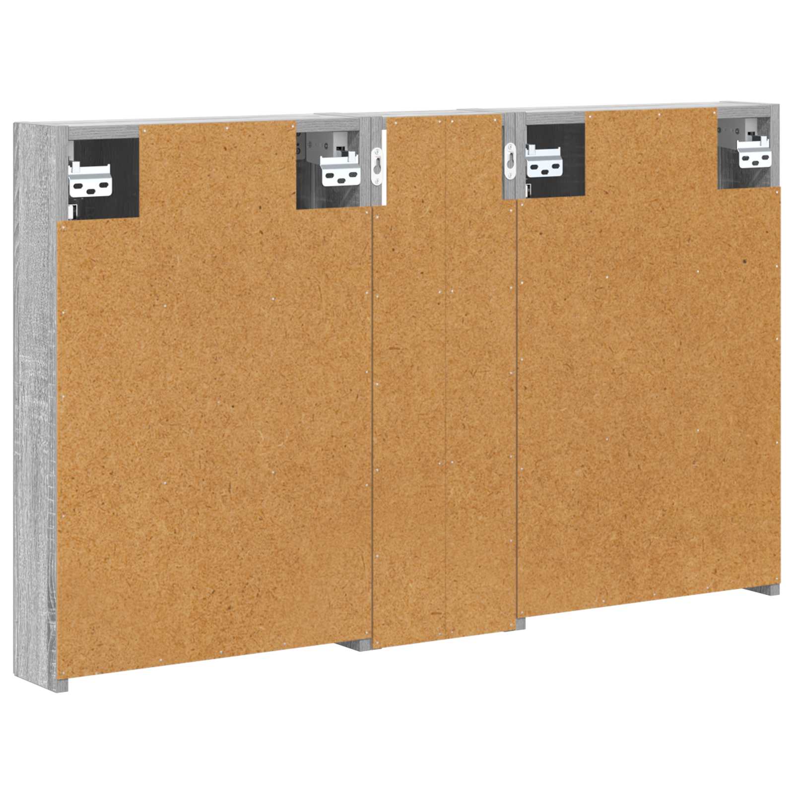 Set ormarića za kupaonicu s policom 3 pcs 100 x 10,5 x 60,5 cm