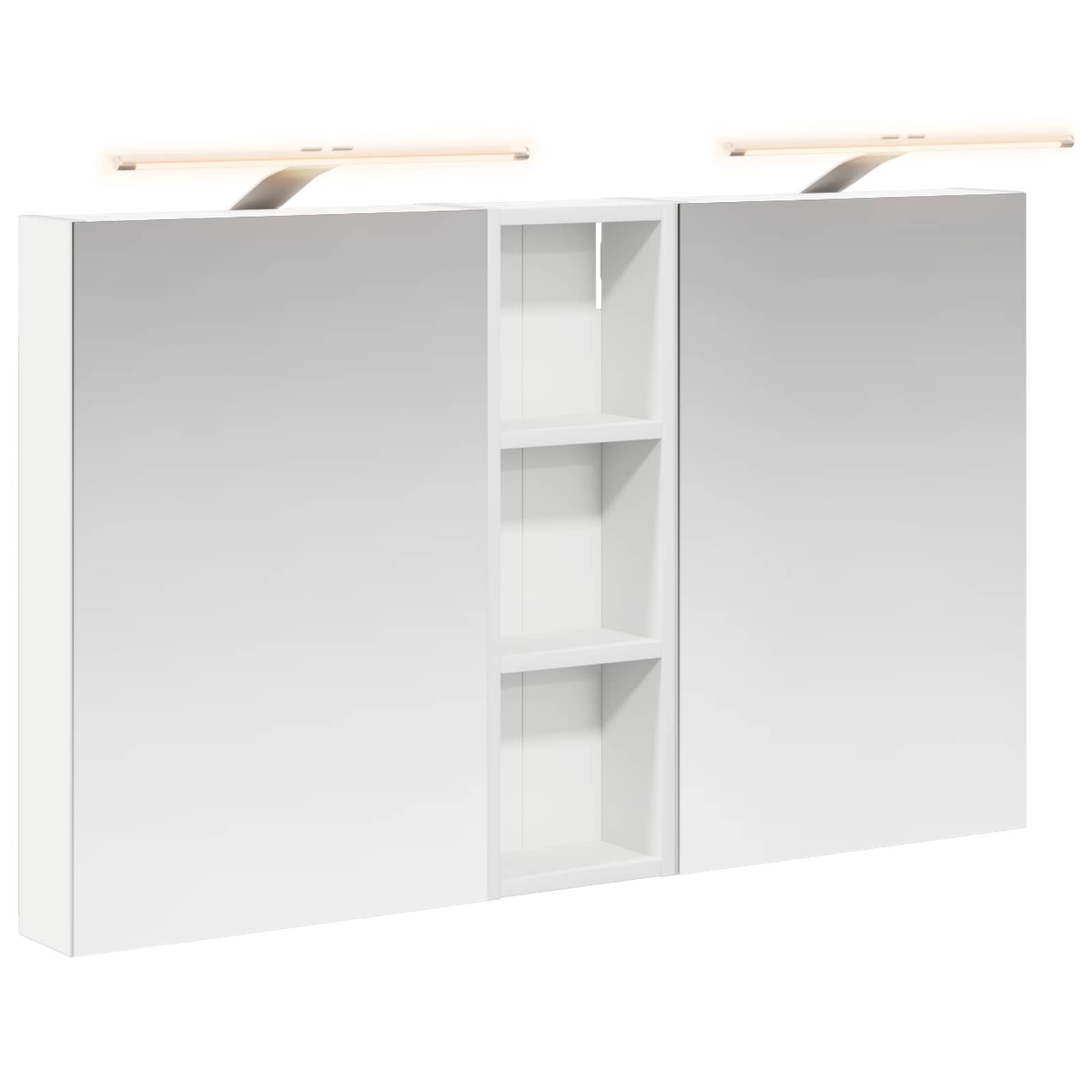 Set ormarića za kupaonicu s policom 3 pcs 100 x 10,5 x 60,5 cm