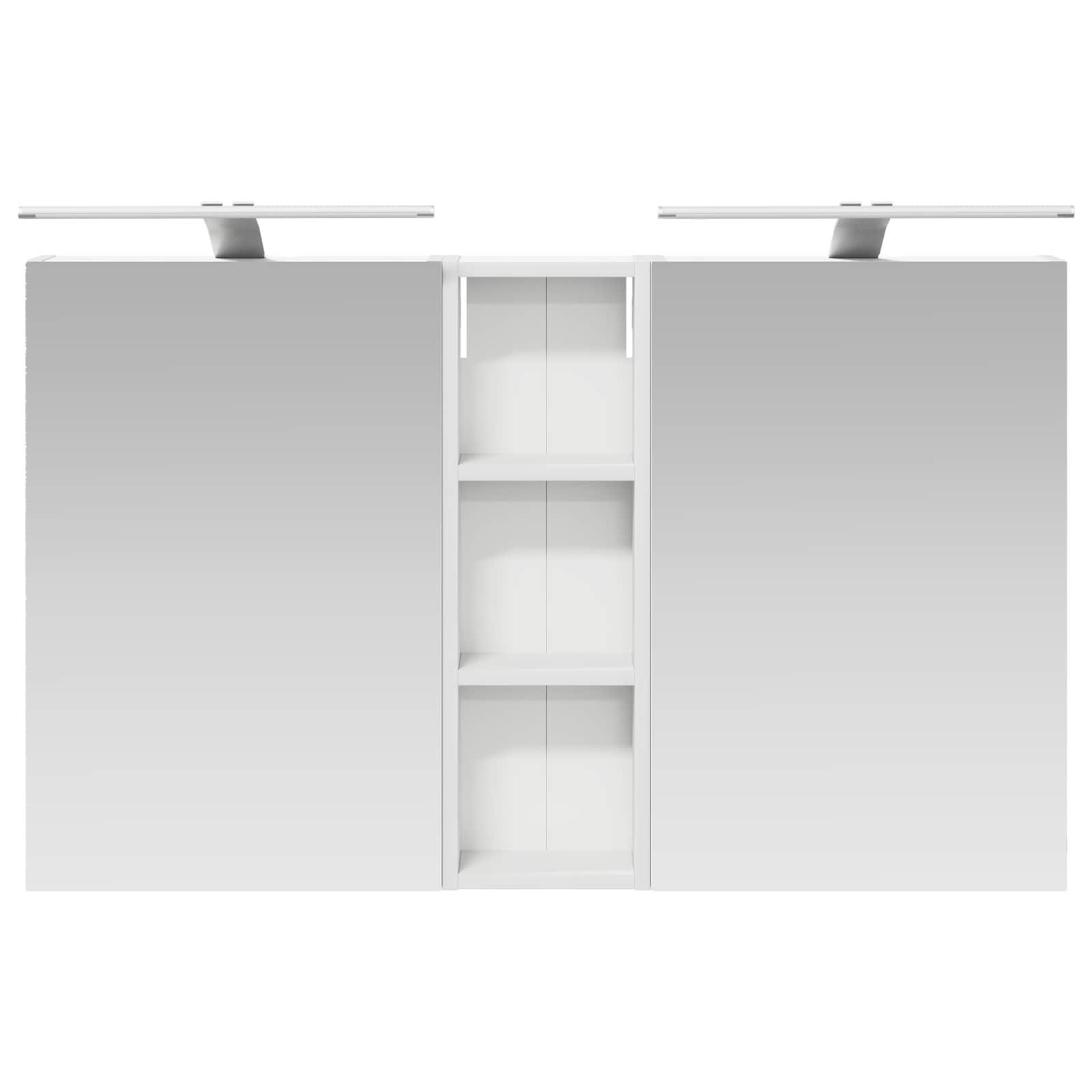 Set ormarića za kupaonicu s policom 3 pcs 100 x 10,5 x 60,5 cm