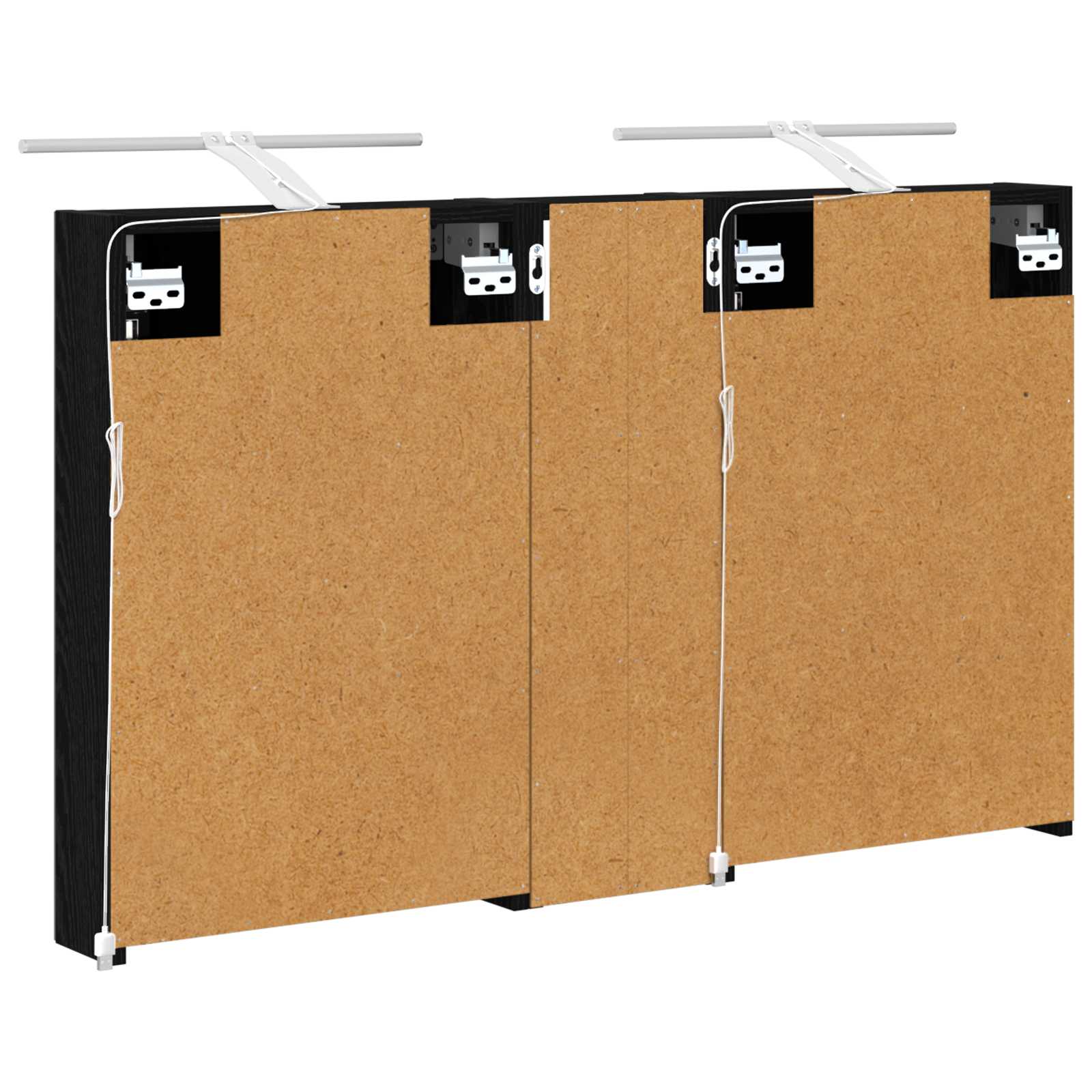 Set ormarića za kupaonicu s policom 3 pcs 100 x 10,5 x 60,5 cm