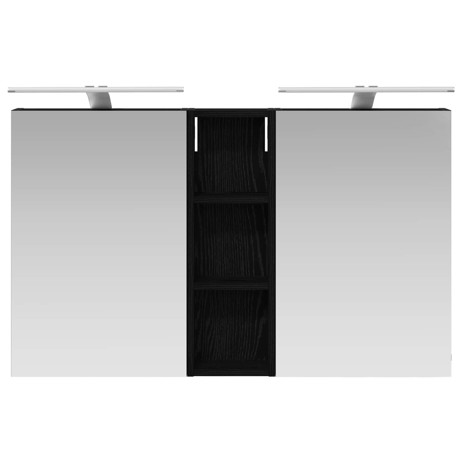 Set ormarića za kupaonicu s policom 3 pcs 100 x 10,5 x 60,5 cm