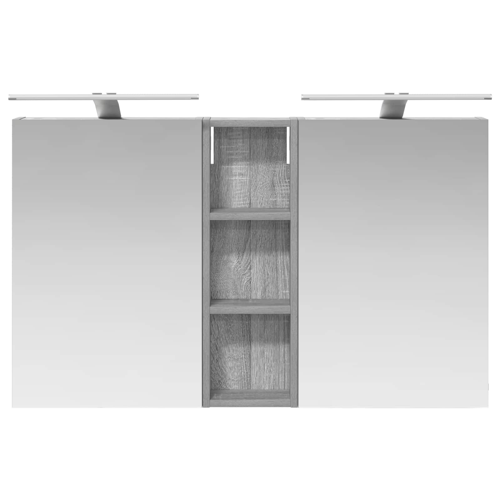 Set ormarića za kupaonicu s policom 3 pcs 100 x 10,5 x 60,5 cm