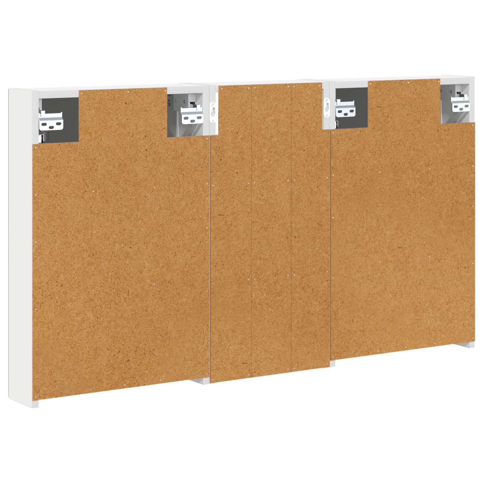 Set ormarića za kupaonicu s policom 3 pcs 110 x 10,5 x 60,5 cm