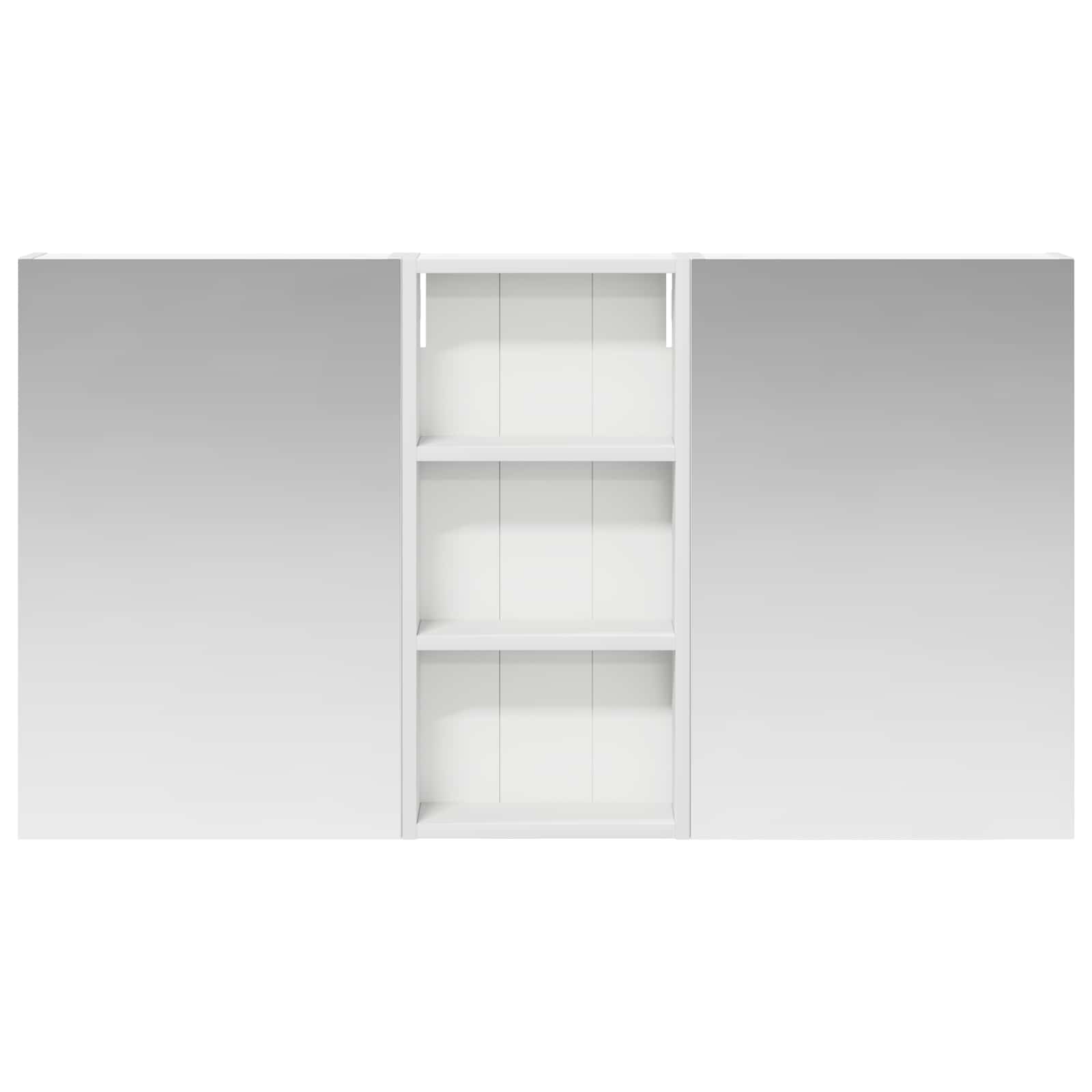 Set ormarića za kupaonicu s policom 3 pcs 110 x 10,5 x 60,5 cm