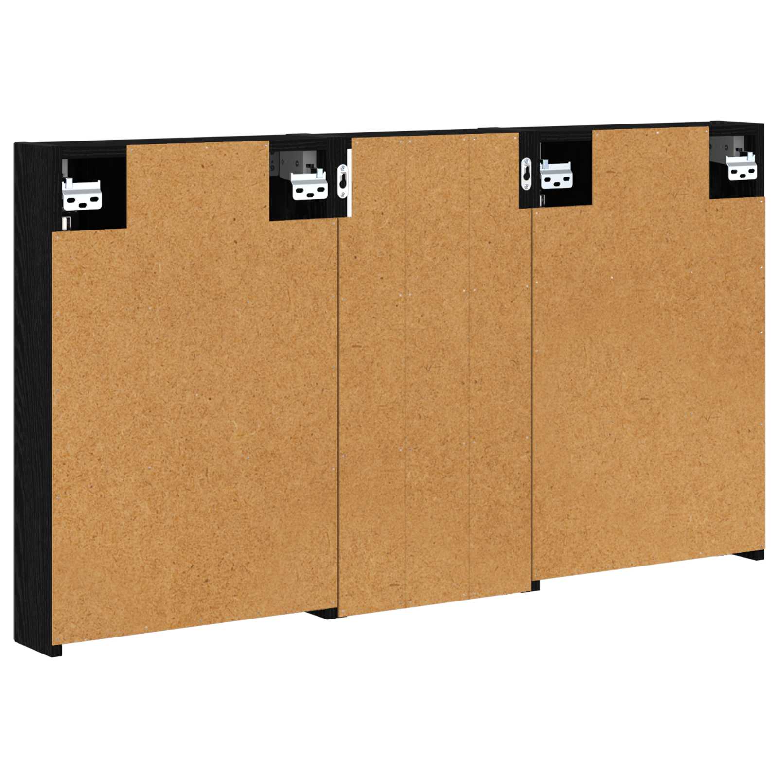Set ormarića za kupaonicu s policom 3 pcs 110 x 10,5 x 60,5 cm