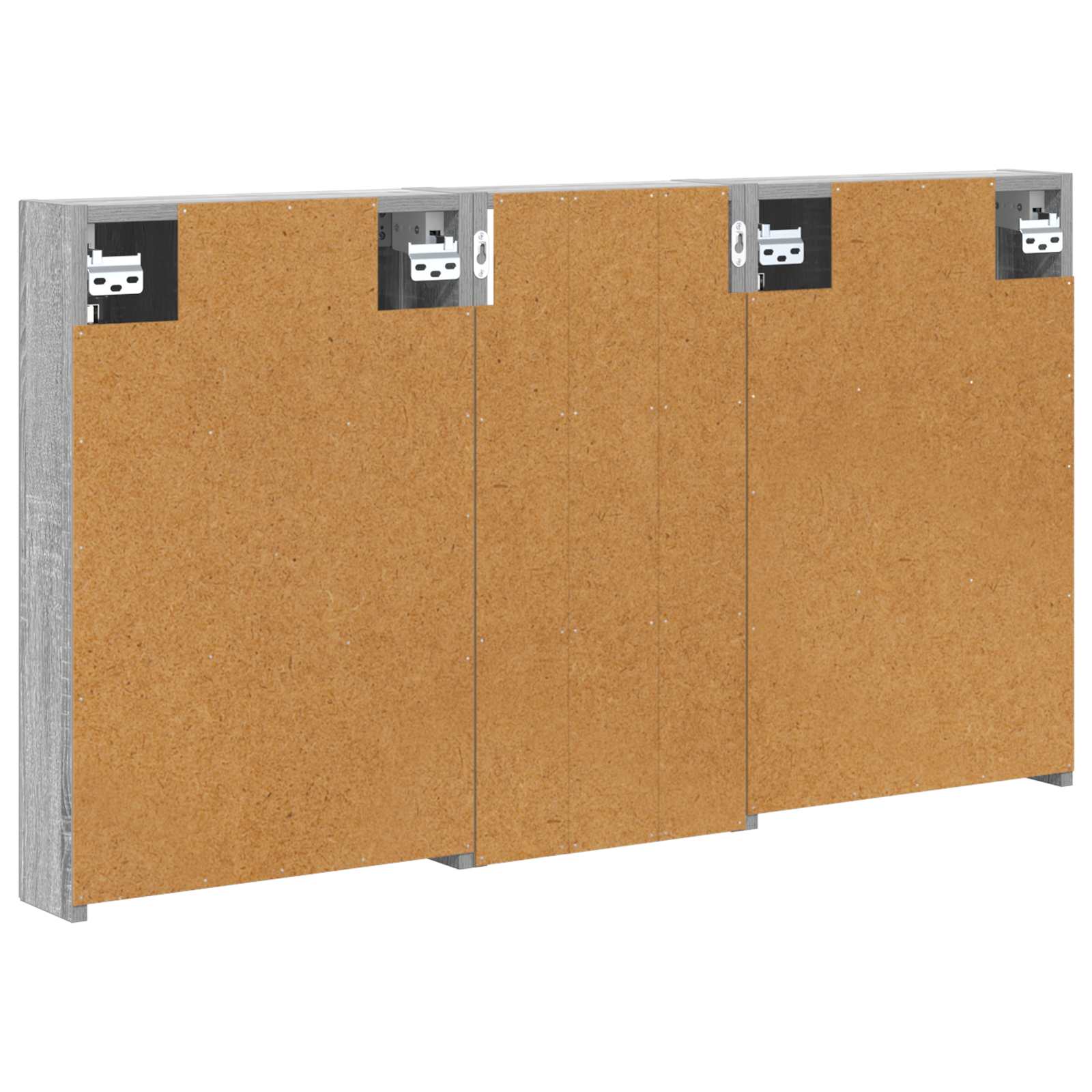 Set ormarića za kupaonicu s policom 3 pcs 110 x 10,5 x 60,5 cm