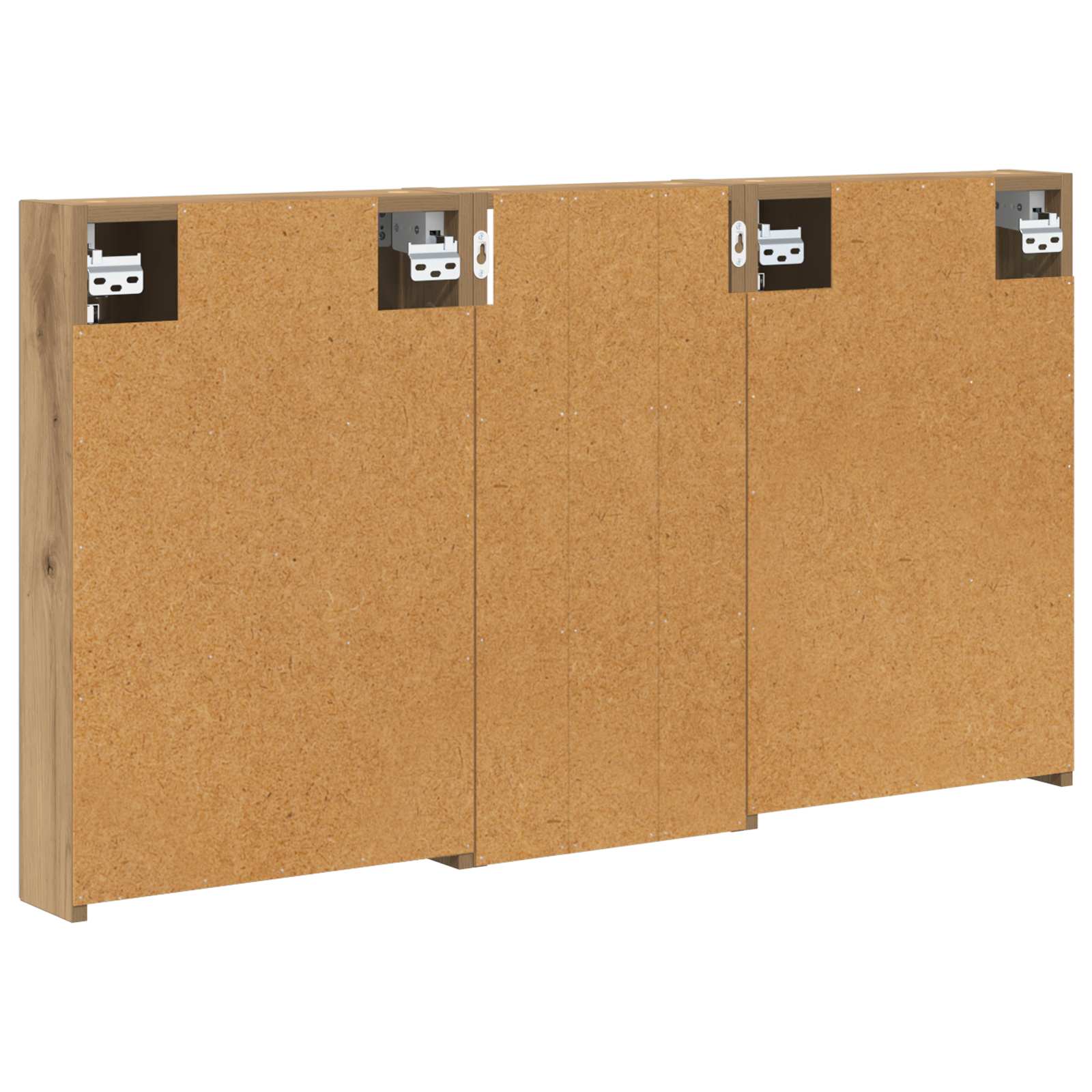Set ormarića za kupaonicu s policom 3 pcs 110 x 10,5 x 60,5 cm