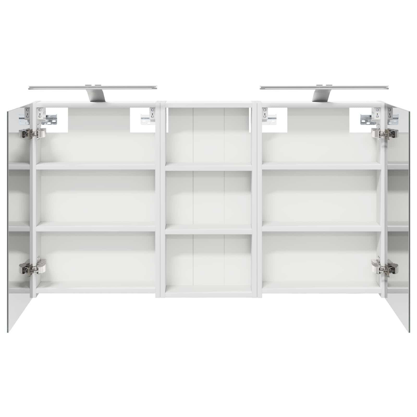 Set ormarića za kupaonicu s policom 3 pcs 110 x 10,5 x 60,5 cm