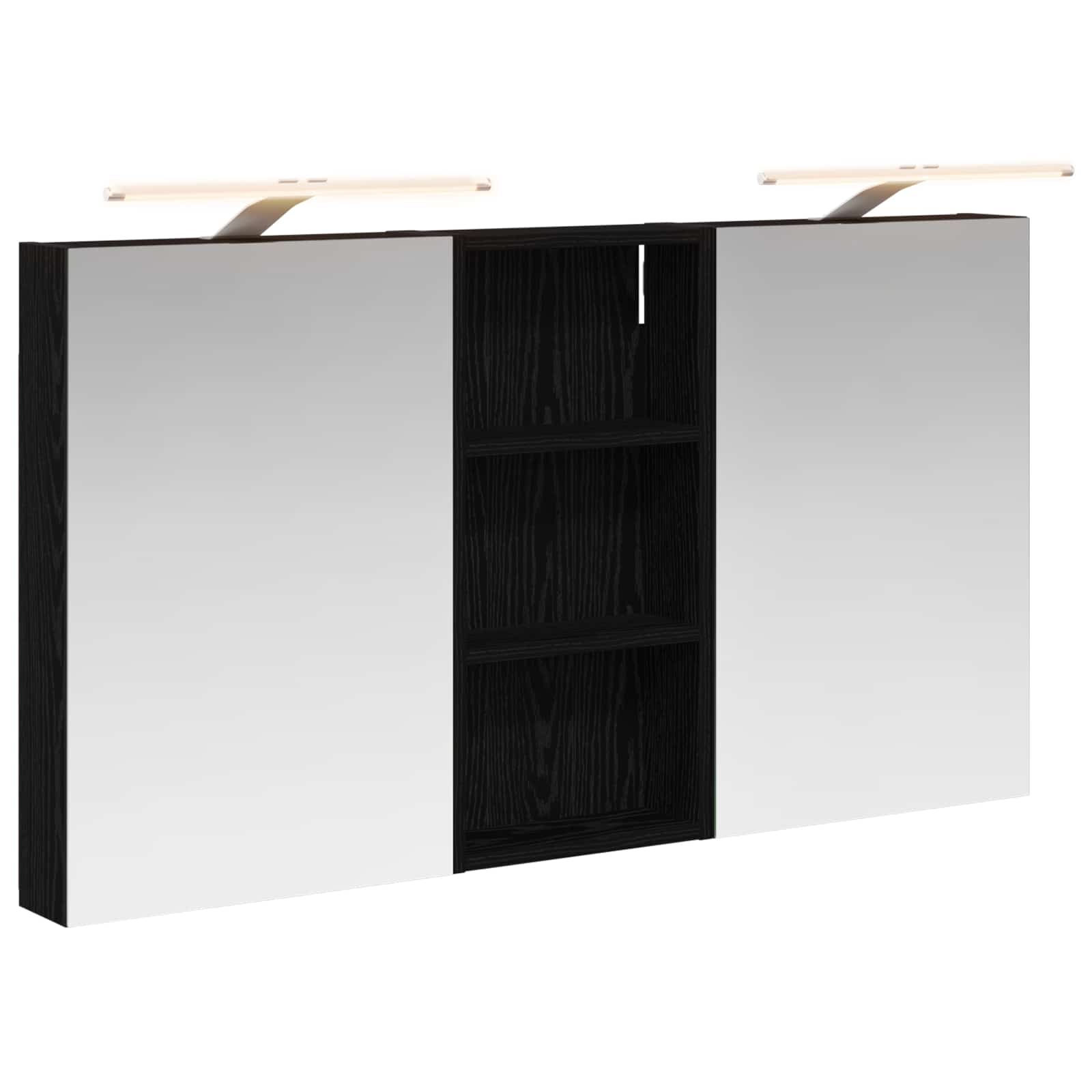 Set ormarića za kupaonicu s policom 3 pcs 110 x 10,5 x 60,5 cm