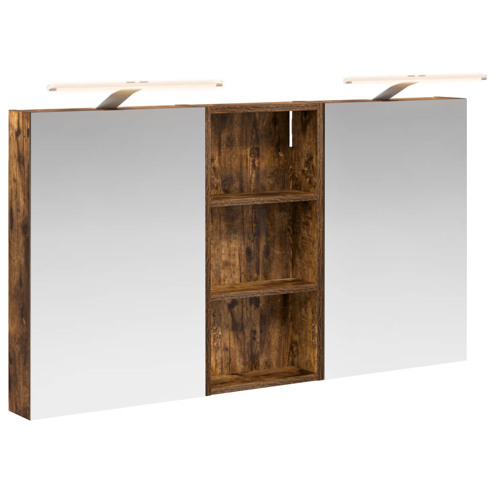 Set ormarića za kupaonicu s policom 3 pcs 110 x 10,5 x 60,5 cm