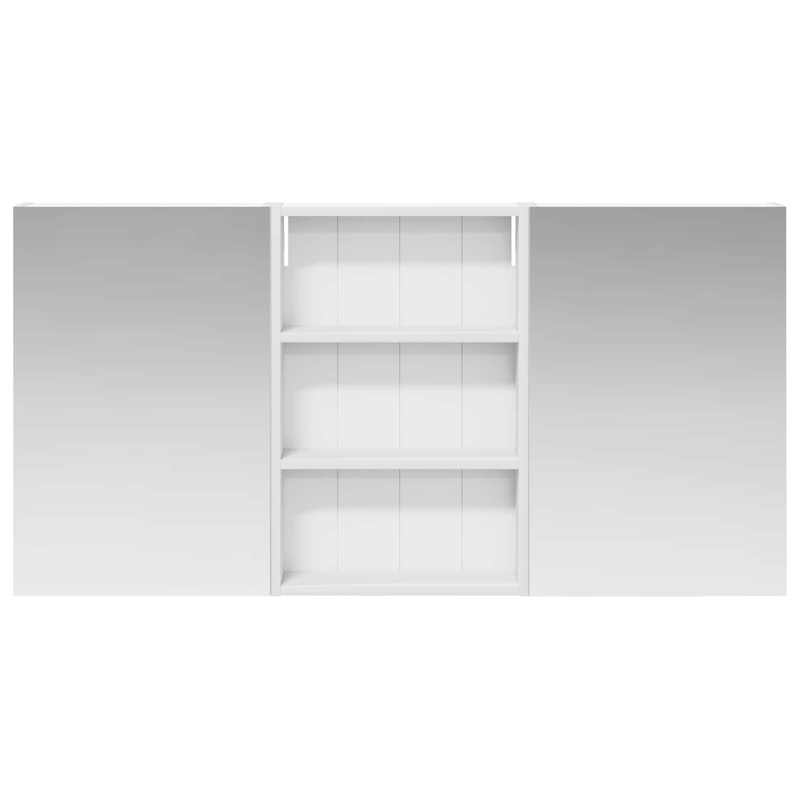 Set ormarića za kupaonicu s policom 3 pcs 120 x 10,5 x 60,5 cm