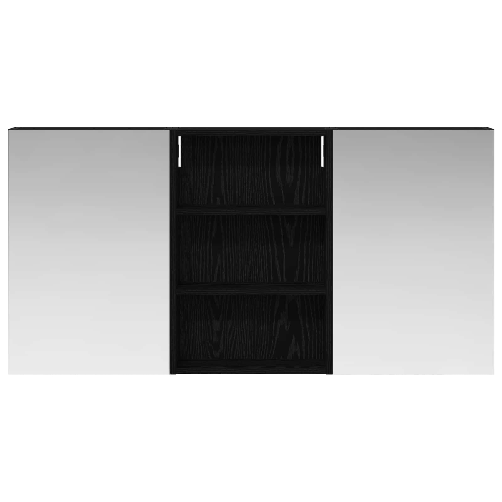 Set ormarića za kupaonicu s policom 3 pcs 120 x 10,5 x 60,5 cm