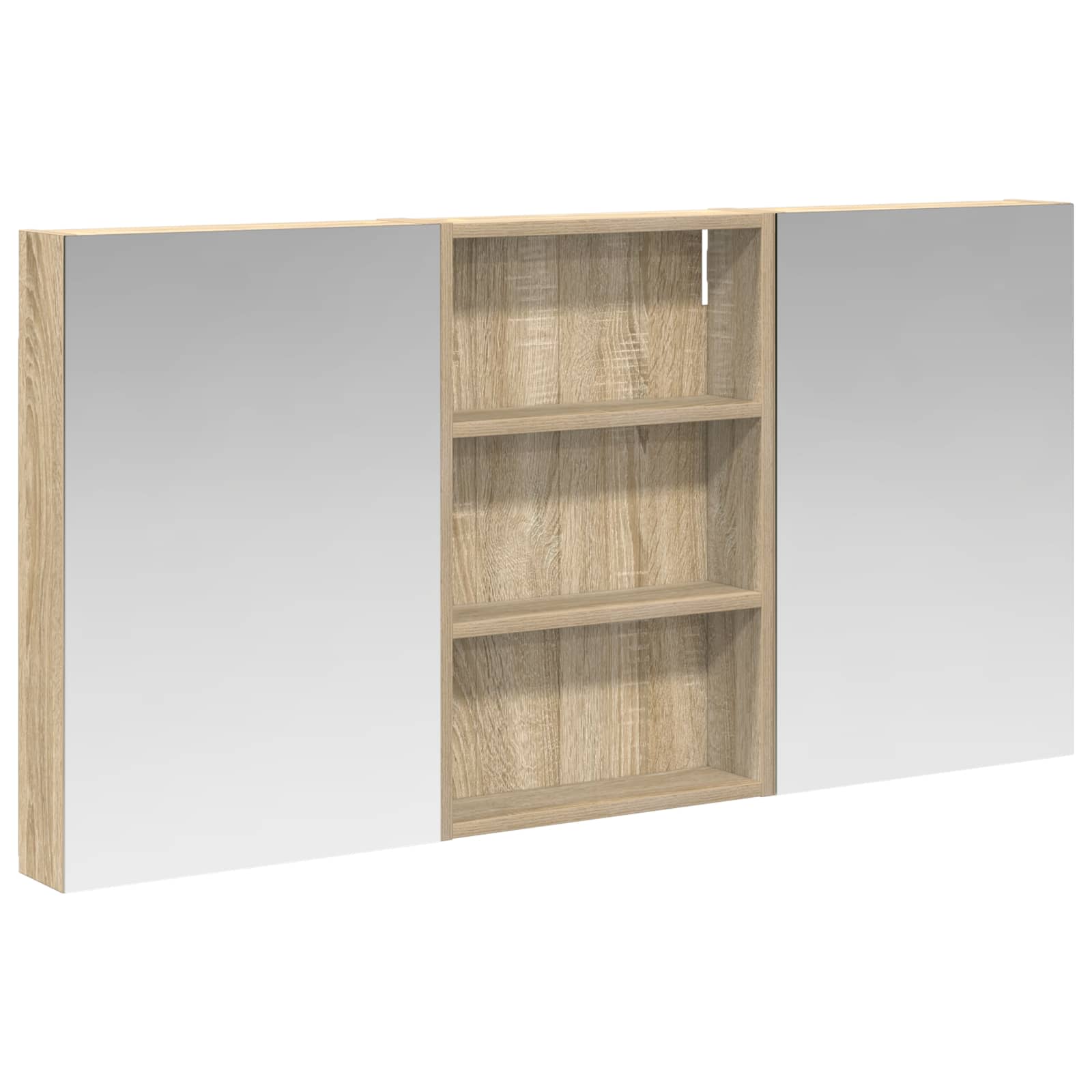 Set ormarića za kupaonicu s policom 3 pcs 120 x 10,5 x 60,5 cm