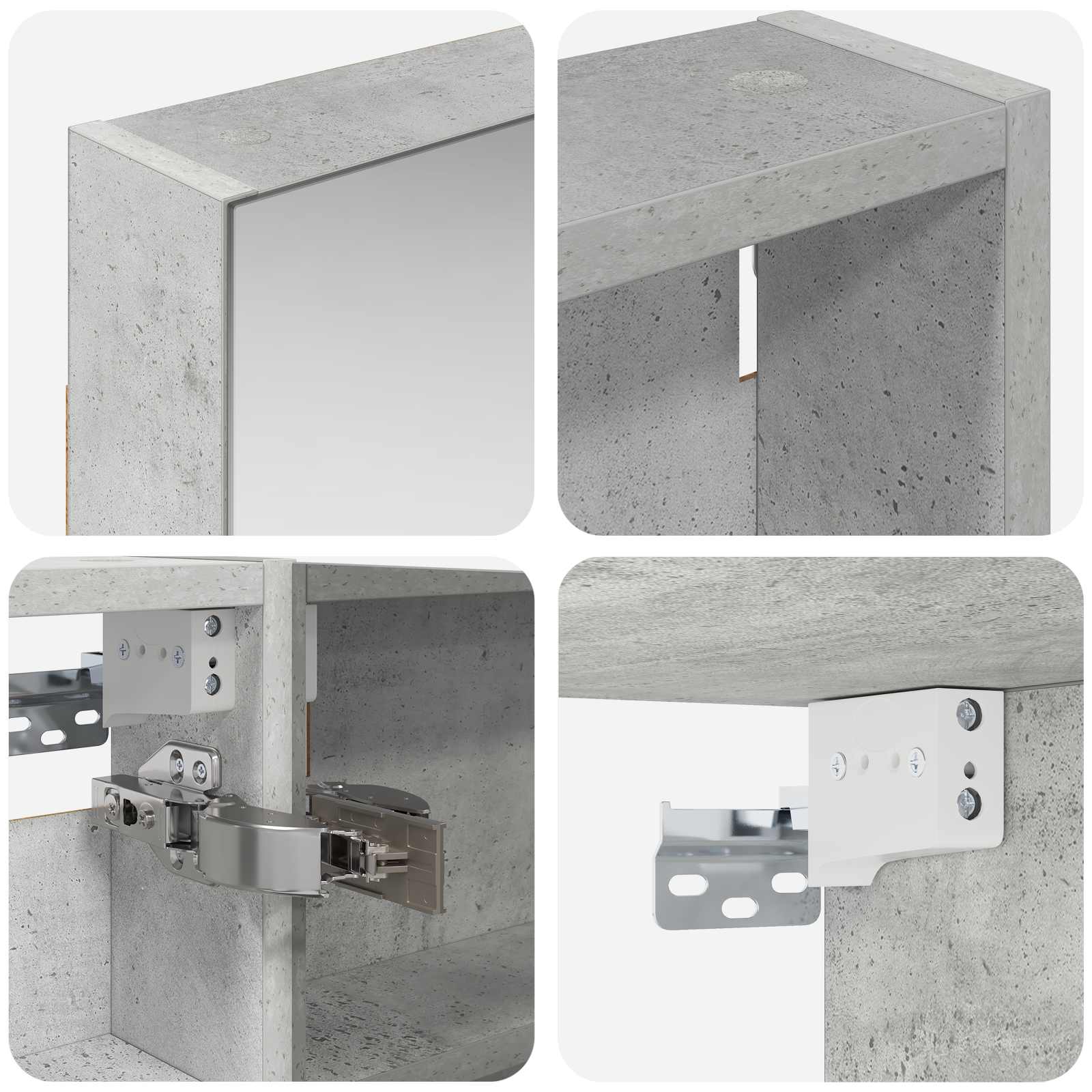 Set ormarića za kupaonicu s policom 3 pcs 120 x 10,5 x 60,5 cm