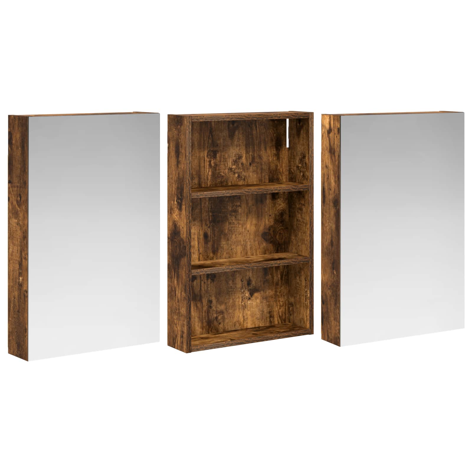 Set ormarića za kupaonicu s policom 3 pcs 120 x 10,5 x 60,5 cm