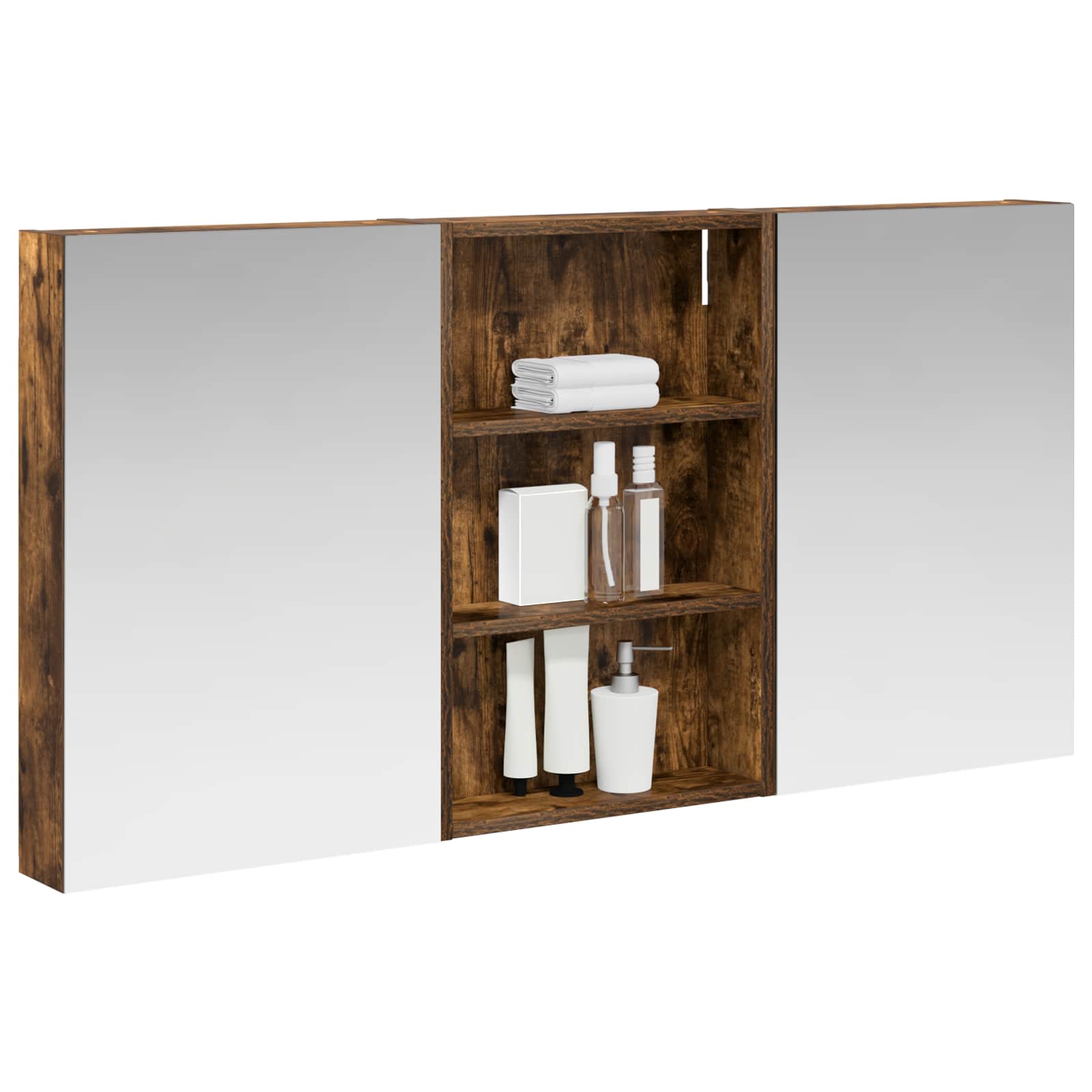Set ormarića za kupaonicu s policom 3 pcs 120 x 10,5 x 60,5 cm