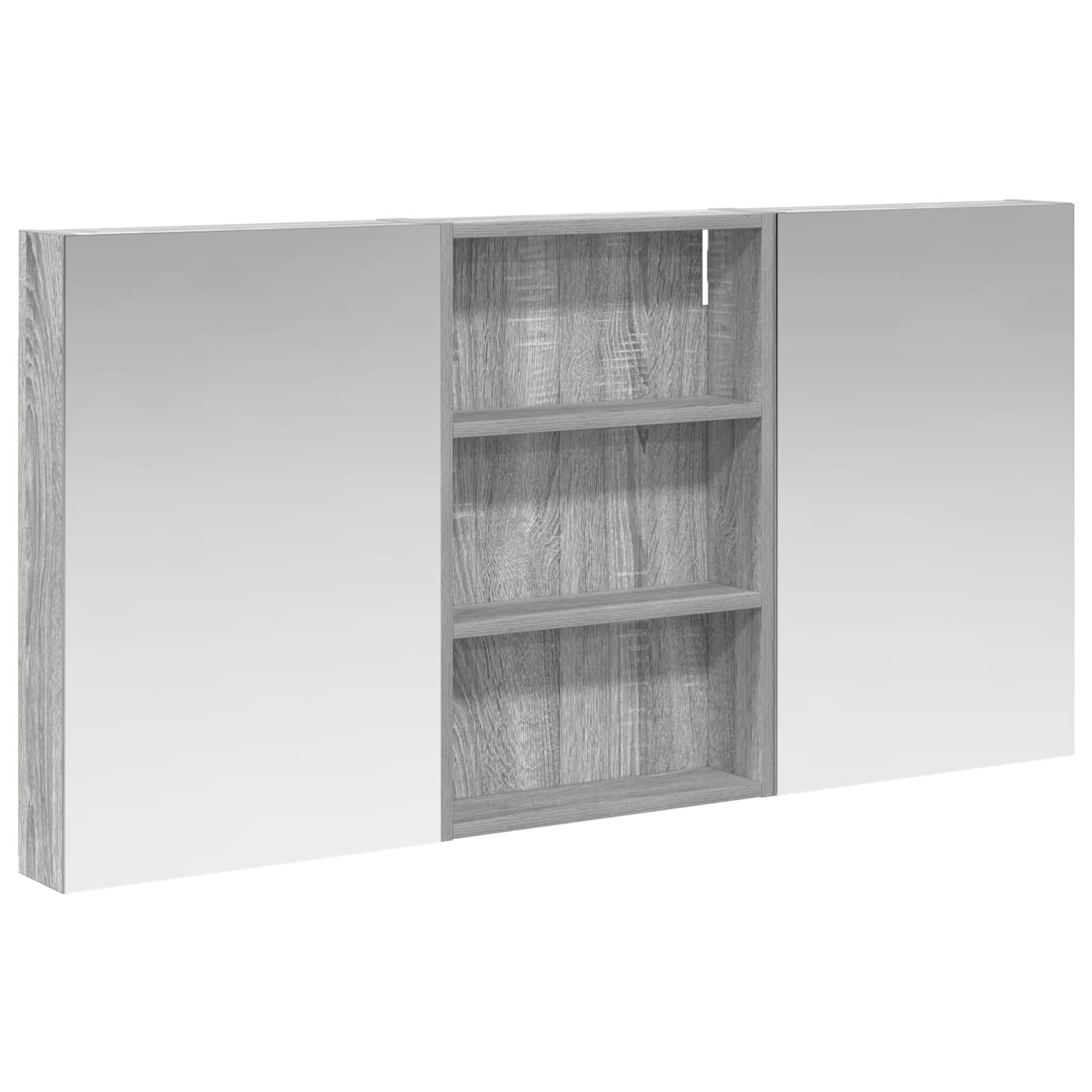 Set ormarića za kupaonicu s policom 3 pcs 120 x 10,5 x 60,5 cm