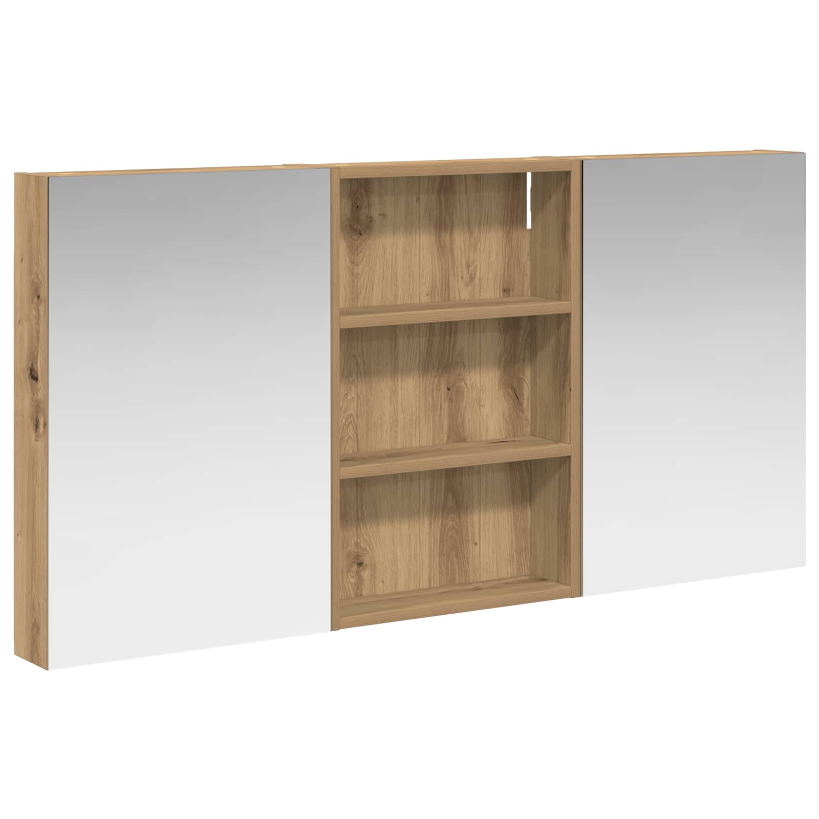 Set ormarića za kupaonicu s policom 3 pcs 120 x 10,5 x 60,5 cm