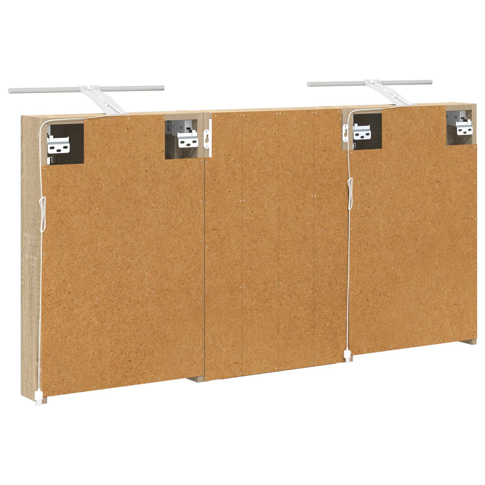 Set ormarića za kupaonicu s policom 3 pcs 120 x 10,5 x 60,5 cm