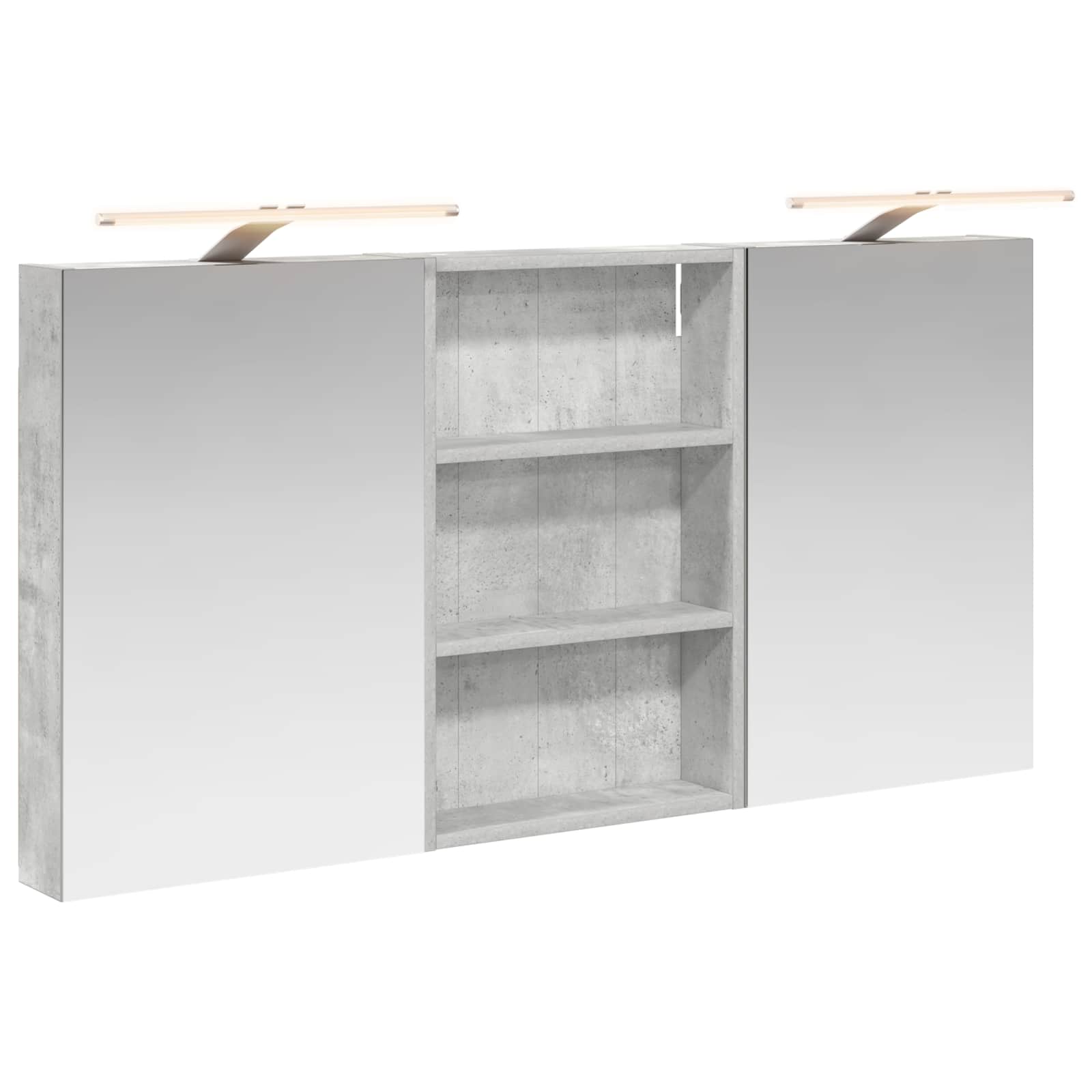 Set ormarića za kupaonicu s policom 3 pcs 120 x 10,5 x 60,5 cm