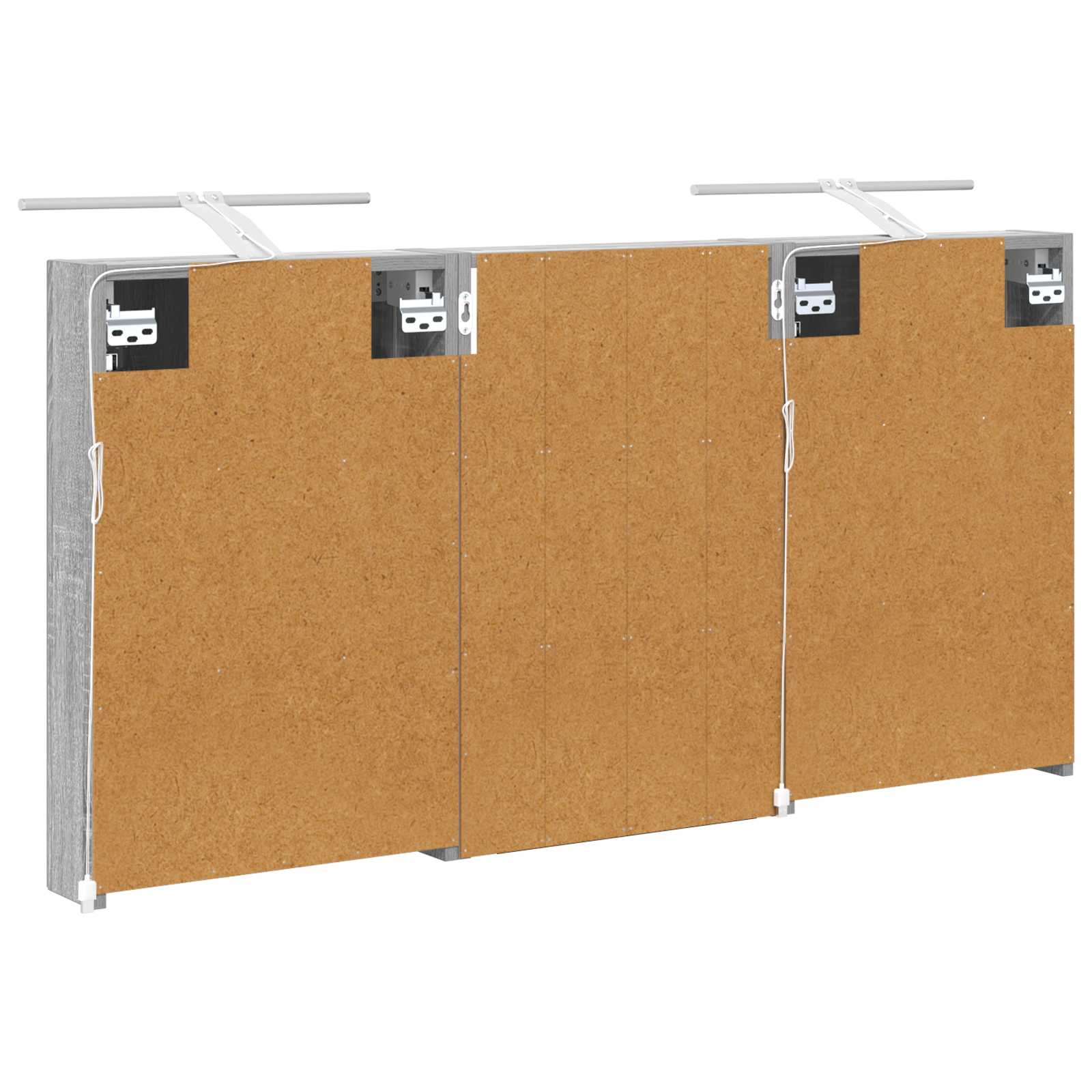 Set ormarića za kupaonicu s policom 3 pcs 120 x 10,5 x 60,5 cm