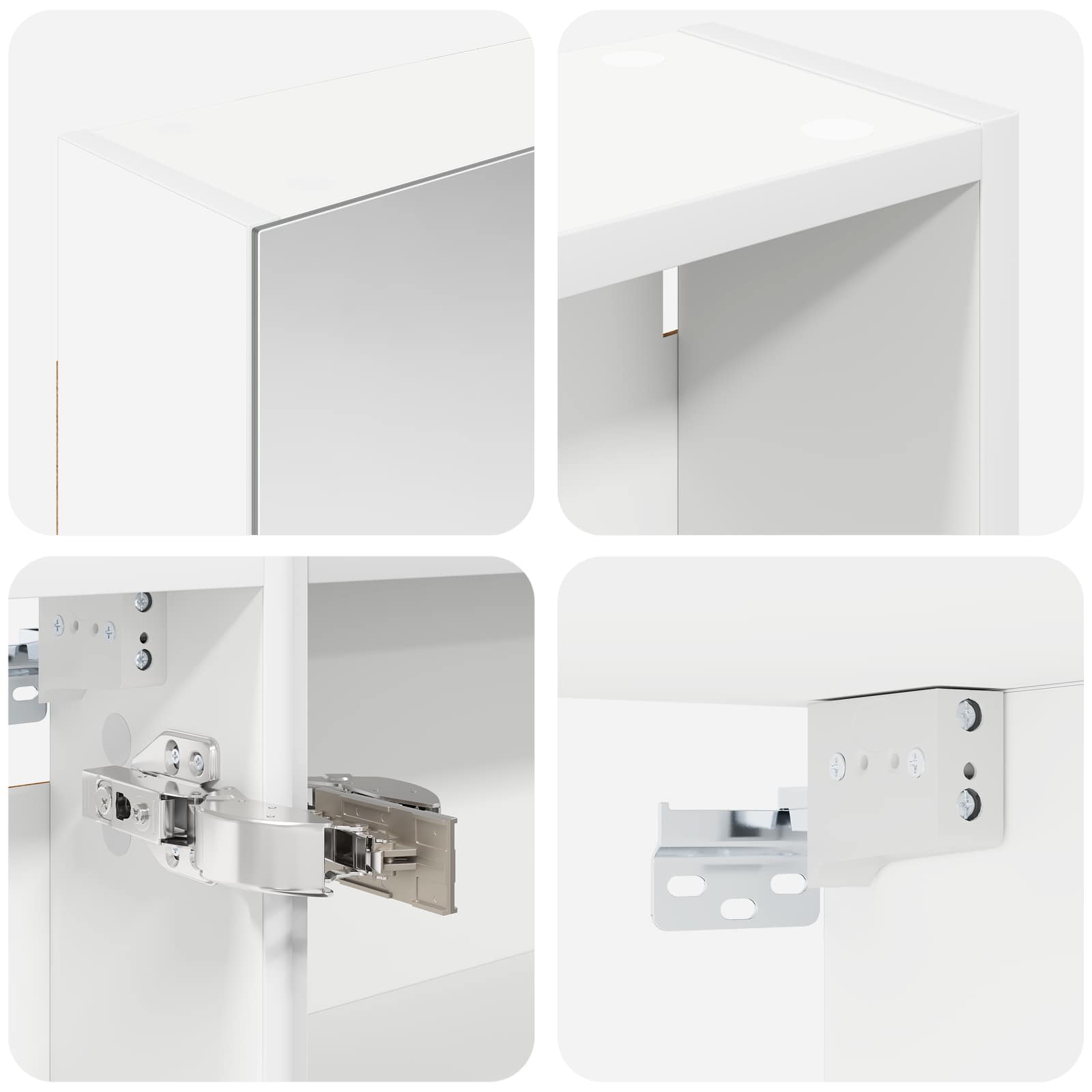 Set ormarića za kupaonicu s policom 3 pcs 120 x 14,5 x 70 cm
