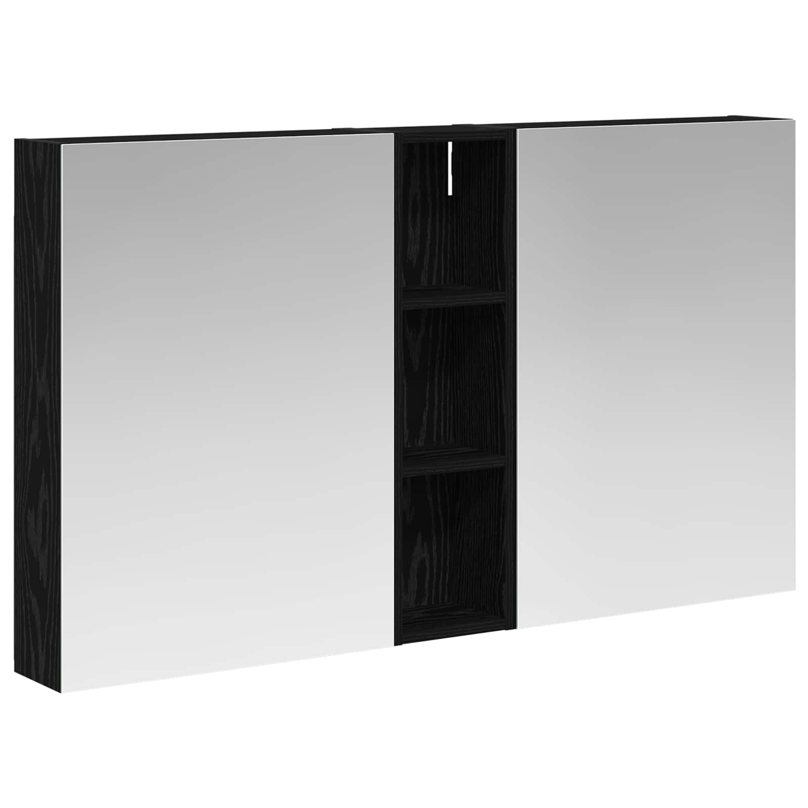 Set ormarića za kupaonicu s policom 3 pcs 120 x 14,5 x 70 cm